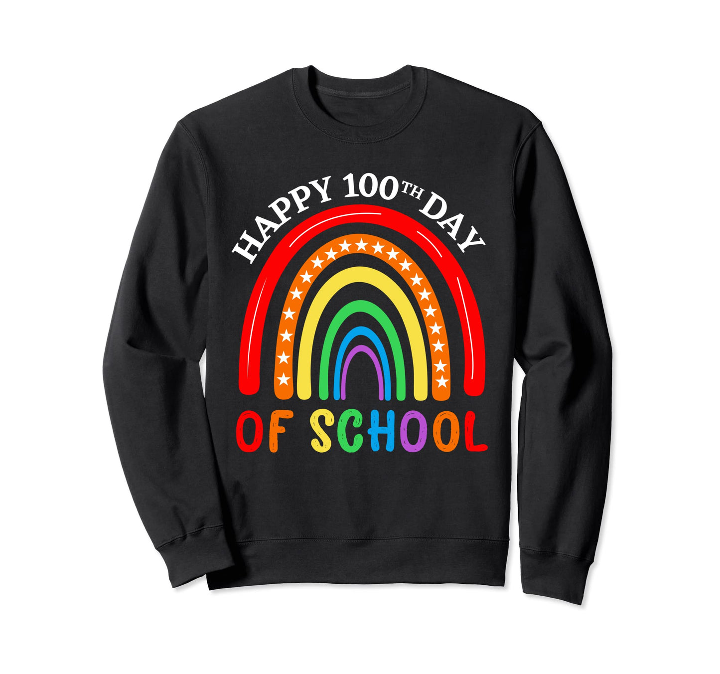 100Th Day School Teacher 100 Days Sweatshirt - Minimalist Print Unisex - T-Shirt, Sweatshirt, Hoodie