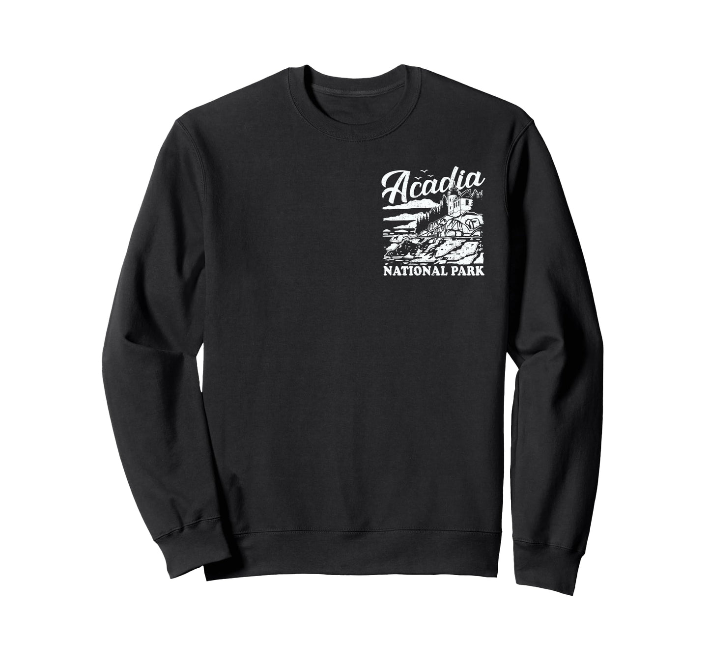 Acadia National Park Distressed Sweatshirt - Unique Graphic for Adults - T-Shirt, Sweatshirt, Hoodie