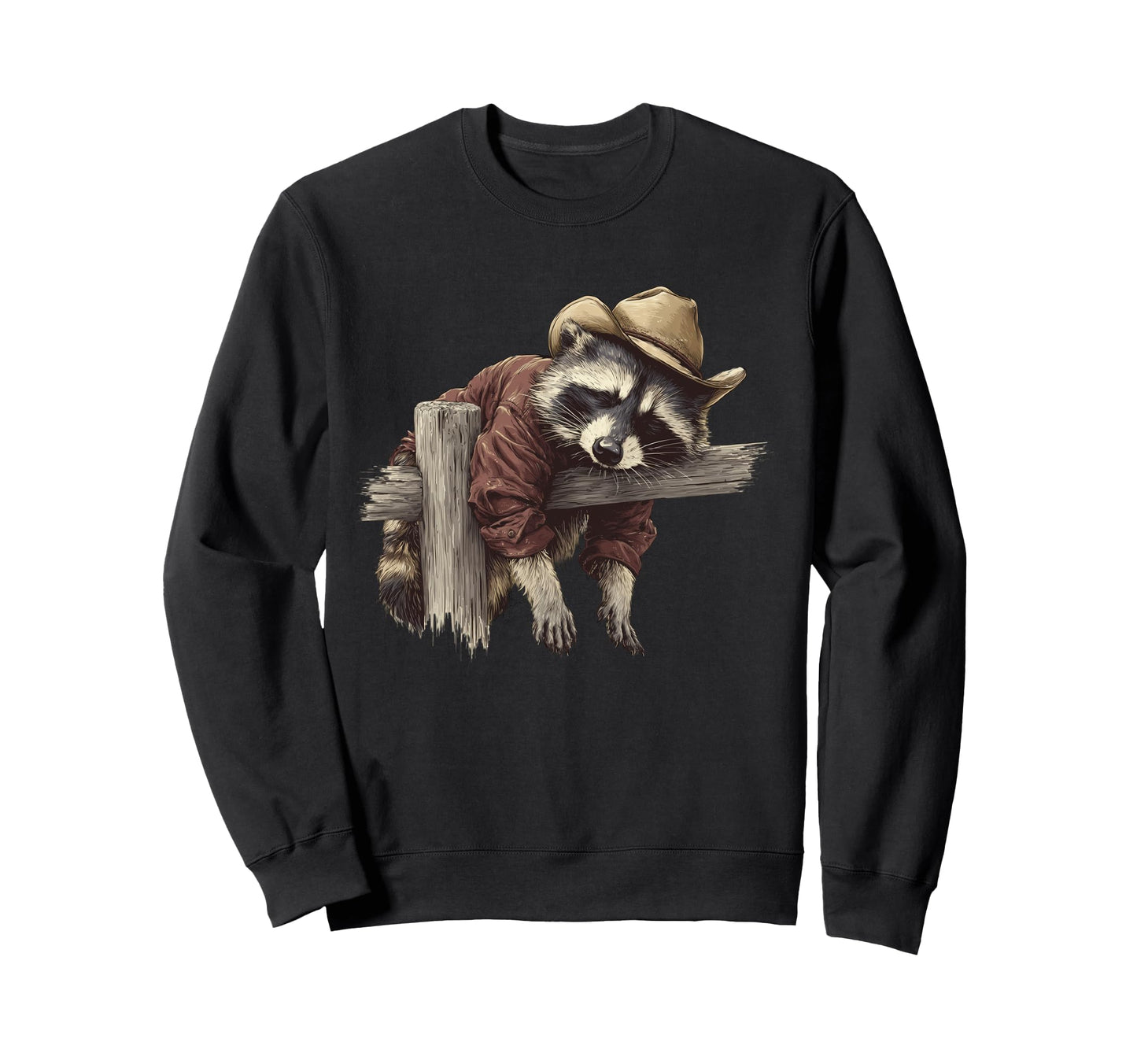 Raccoon Cowboy Rodeo Cowgirl Sweatshirt - Novelty Apparel Men Women - T-Shirt, Sweatshirt, Hoodie
