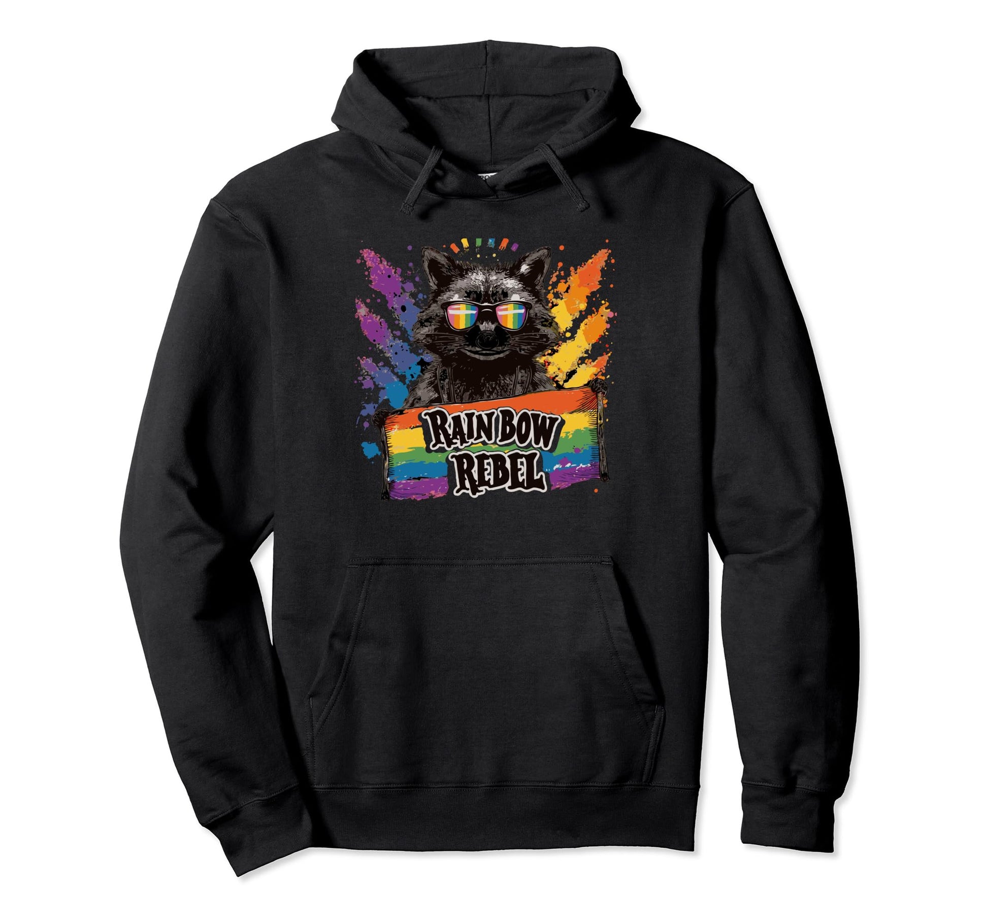 Funny Raccoon Love Sunglasses Summer Hoodie - Novelty Apparel for Adults - T-Shirt, Sweatshirt, Hoodie