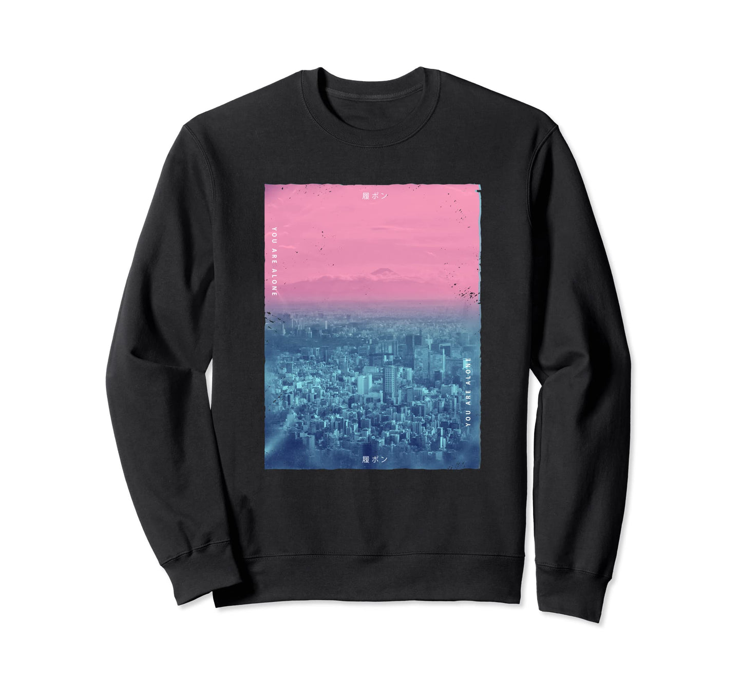 Vaporwave Japanese Streetwear Sweatshirt - Streetwear Style for Adults - T-Shirt, Sweatshirt, Hoodie