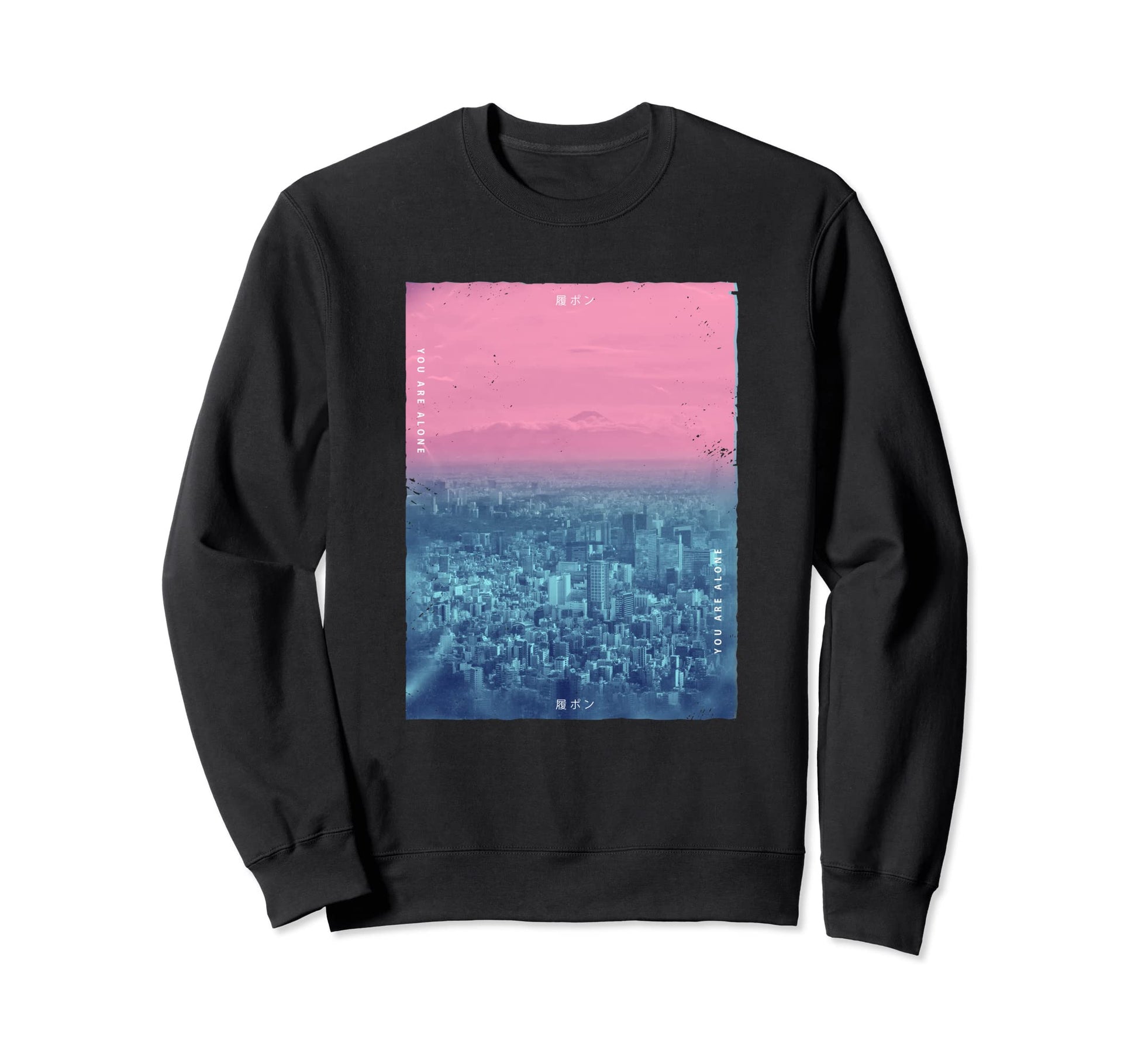 Vaporwave Japanese Streetwear Sweatshirt - Streetwear Style for Adults - T-Shirt, Sweatshirt, Hoodie