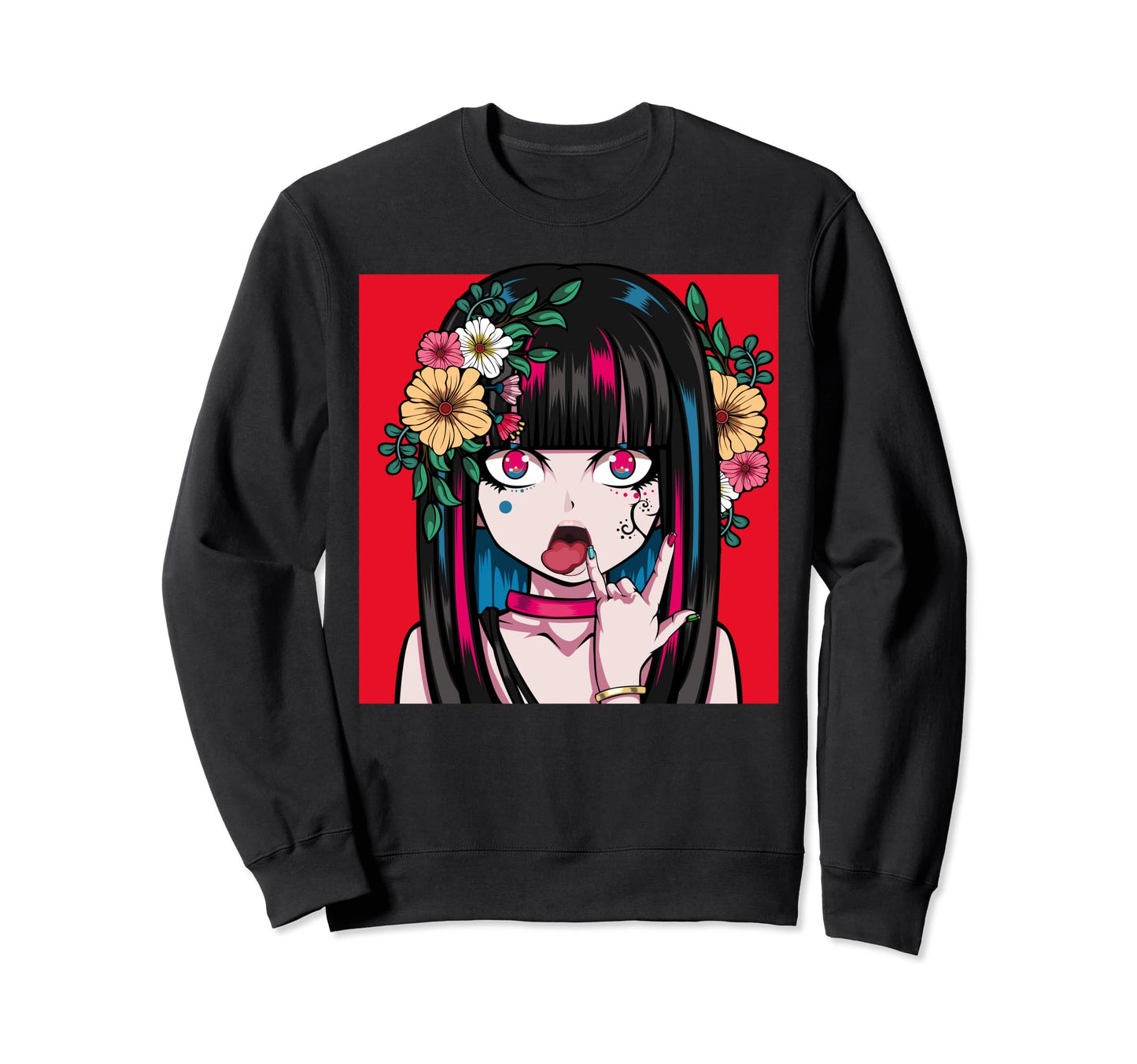 Anime Kawaii Japanese Aesthetic Sweatshirt - Custom Art Print Unisex - T-Shirt, Sweatshirt, Hoodie