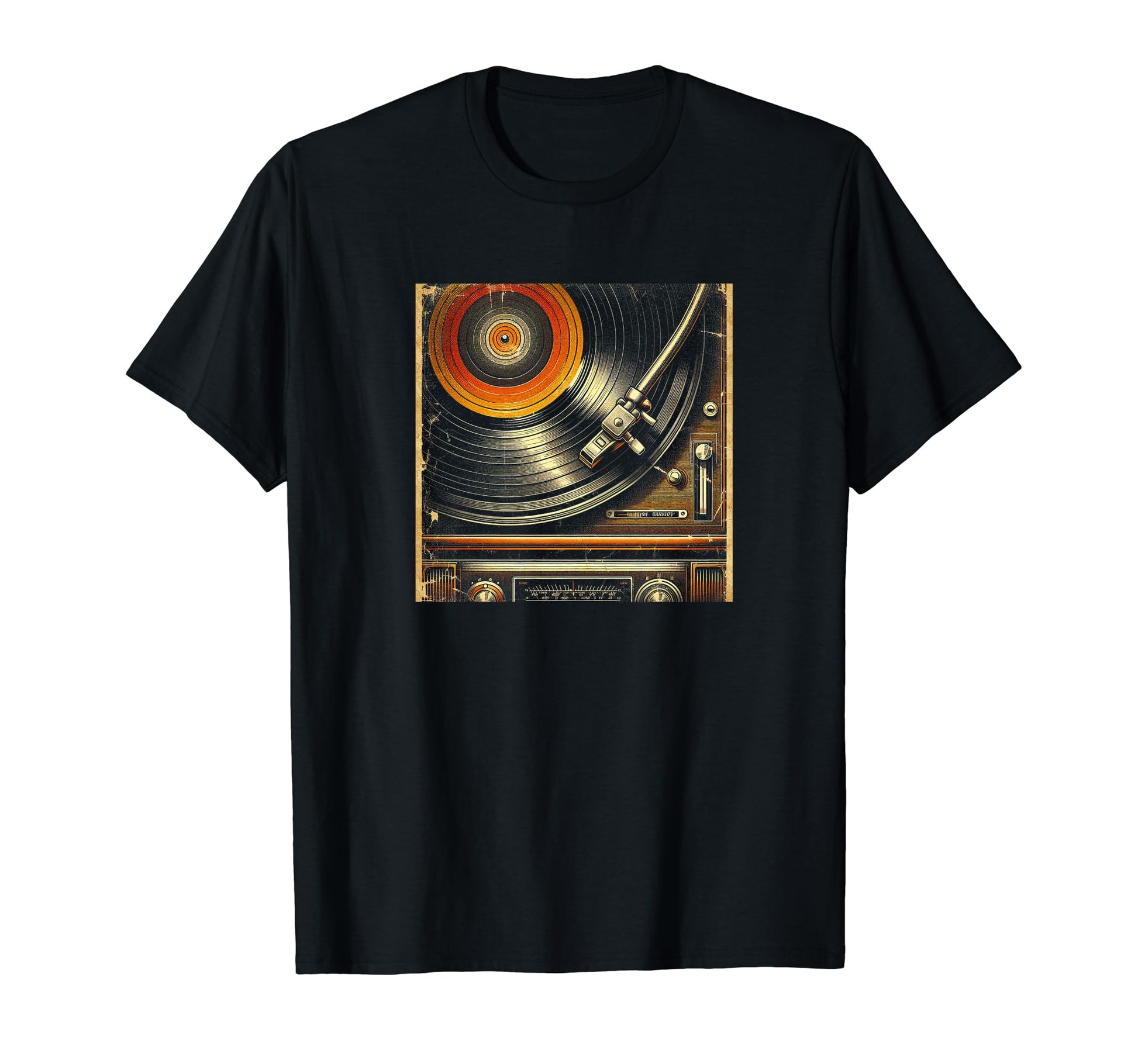 70S Vinyl Record Player T-Shirt - Casual Everyday Wear Unisex - T-Shirt, Sweatshirt, Hoodie