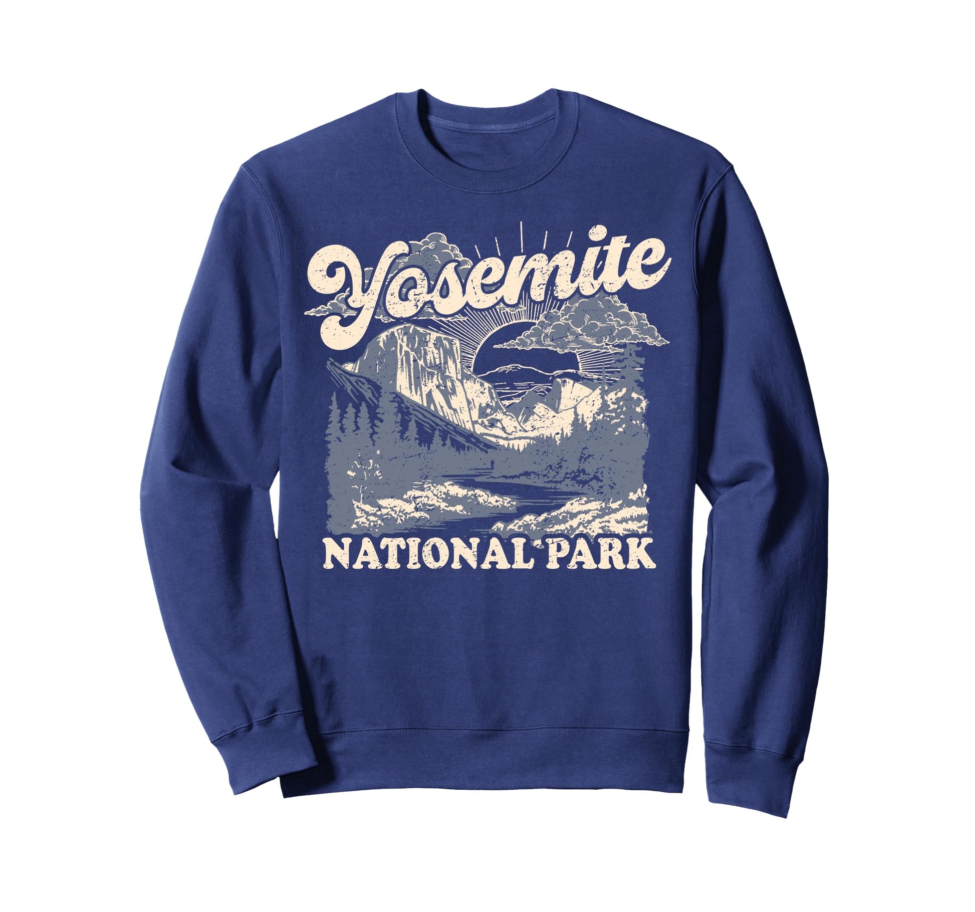 Yosemite National Park Distressed Sweatshirt - Streetwear Style Unisex - T-Shirt, Sweatshirt, Hoodie