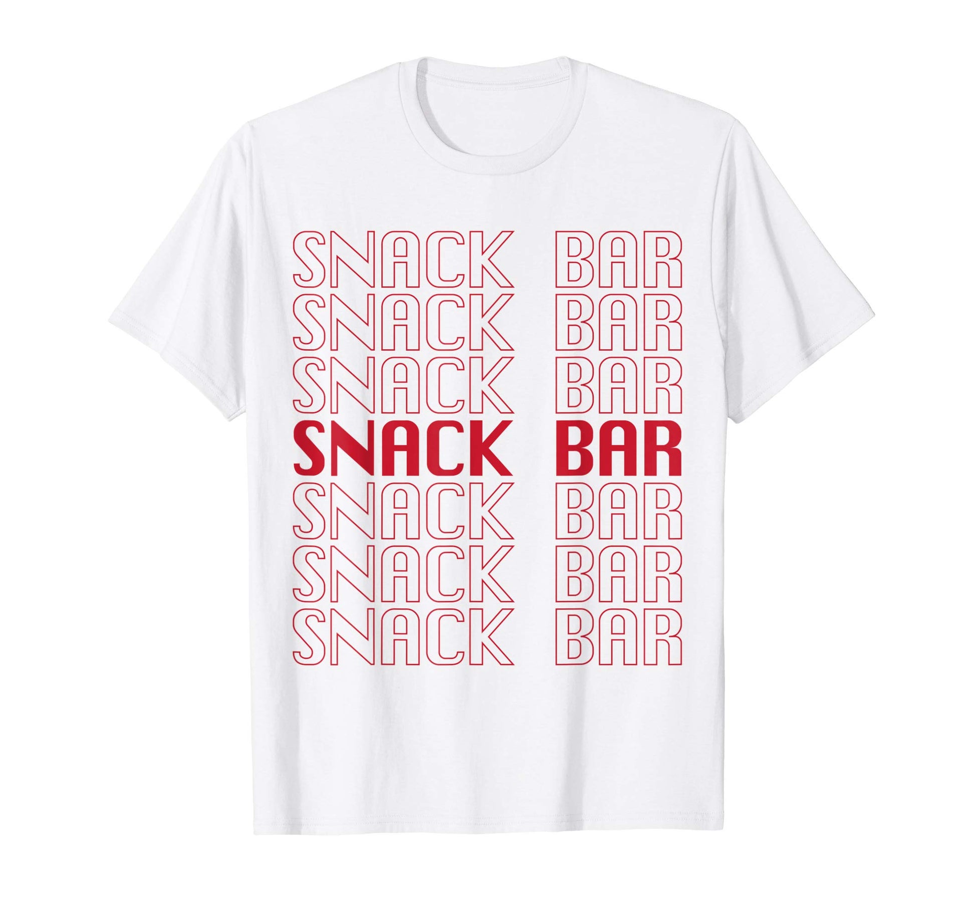 Snack Bar Typography Sign T-Shirt - Trendy Graphic Men Women - T-Shirt, Sweatshirt, Hoodie