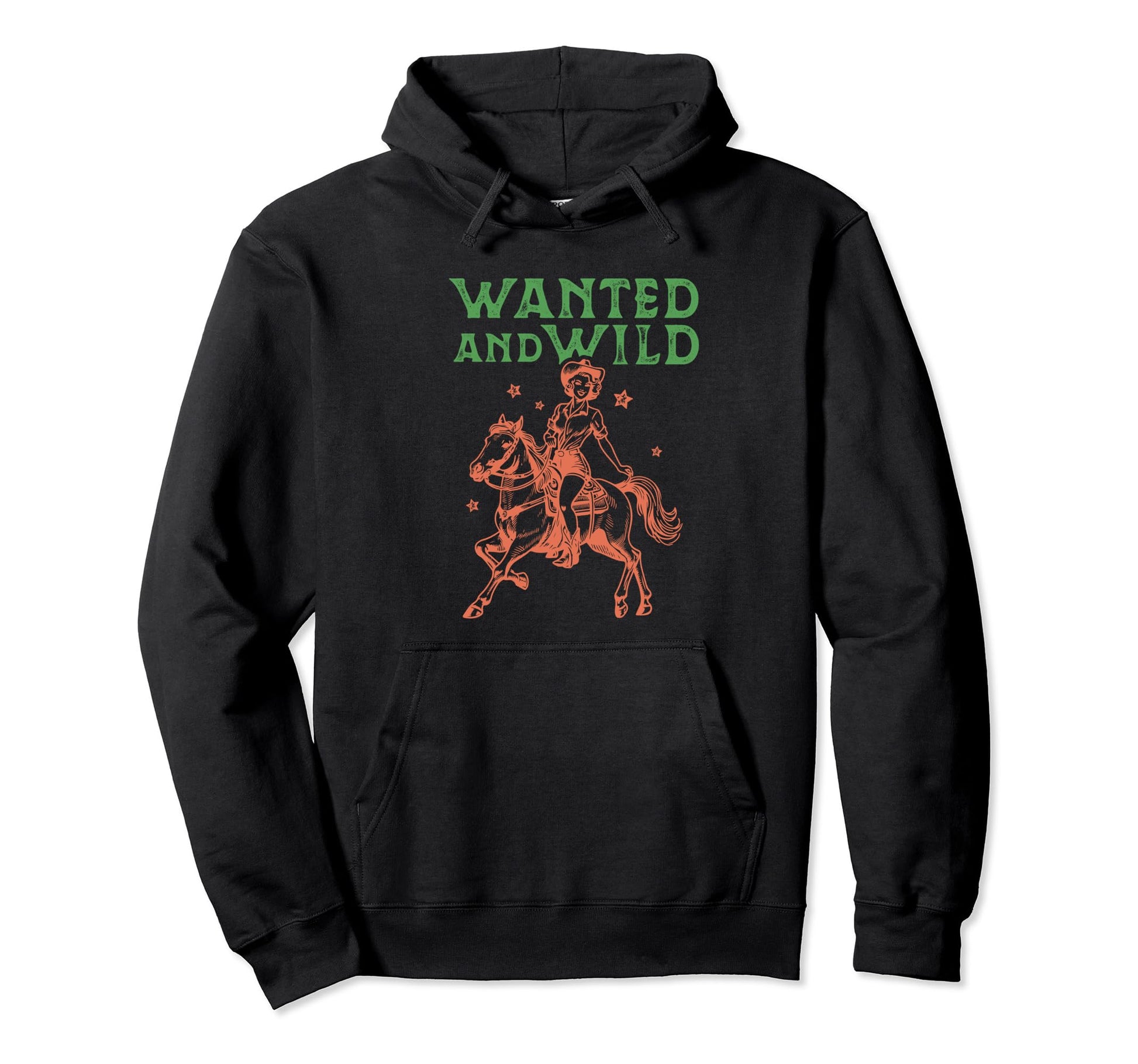 Wanted And Wild Cowgirl Western Hoodie - Unique Graphic Men Women - T-Shirt, Sweatshirt, Hoodie