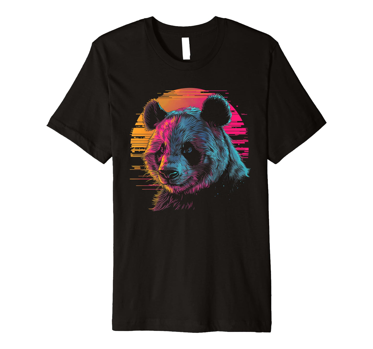 Panda Vaporwave Aesthetic Synthwave 80S T-Shirt - Aesthetic Graphic Unisex - T-Shirt, Sweatshirt, Hoodie