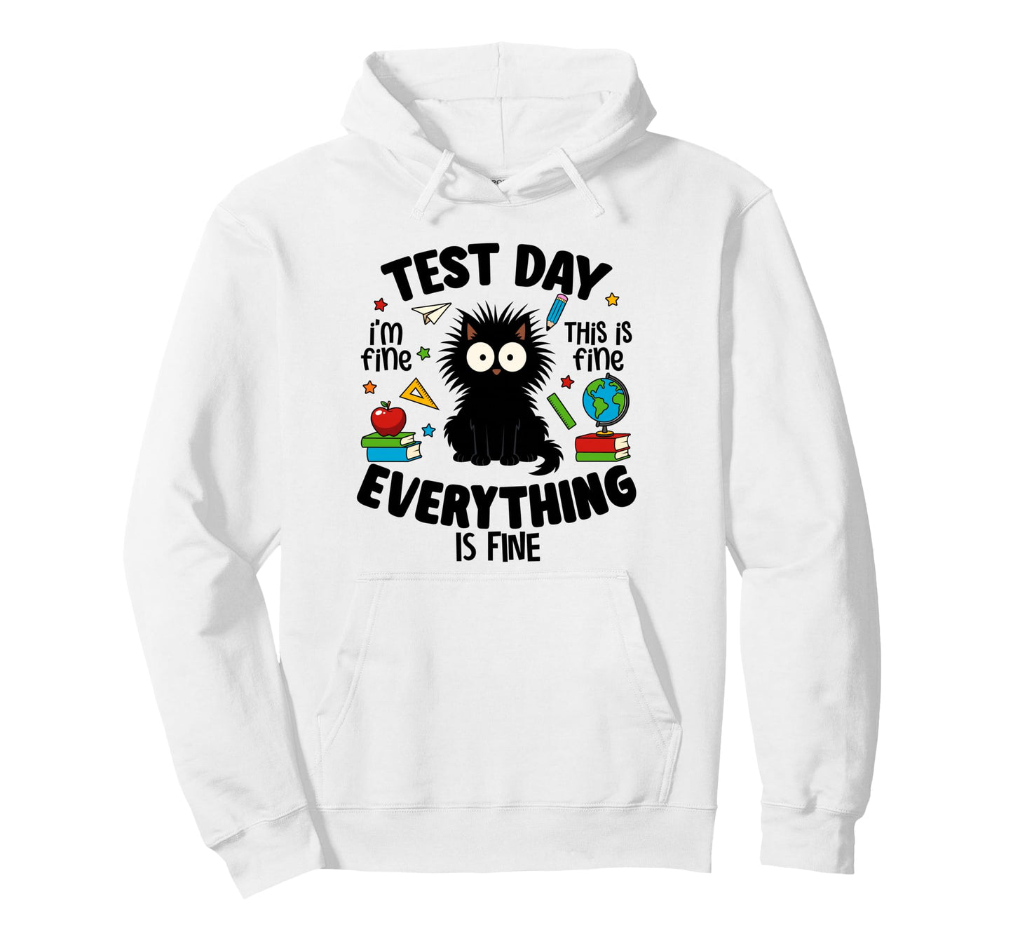 Test Day Teacher Testing Day Rock Hoodie - Aesthetic Graphic for Adults - T-Shirt, Sweatshirt, Hoodie