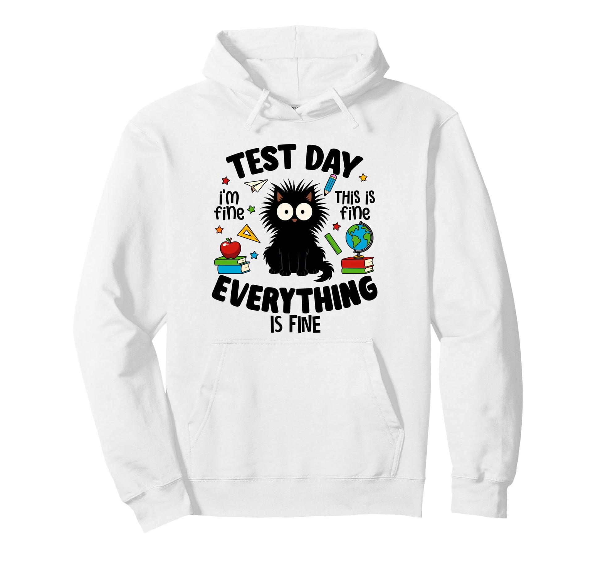 Test Day Teacher Testing Day Rock Hoodie - Aesthetic Graphic for Adults - T-Shirt, Sweatshirt, Hoodie