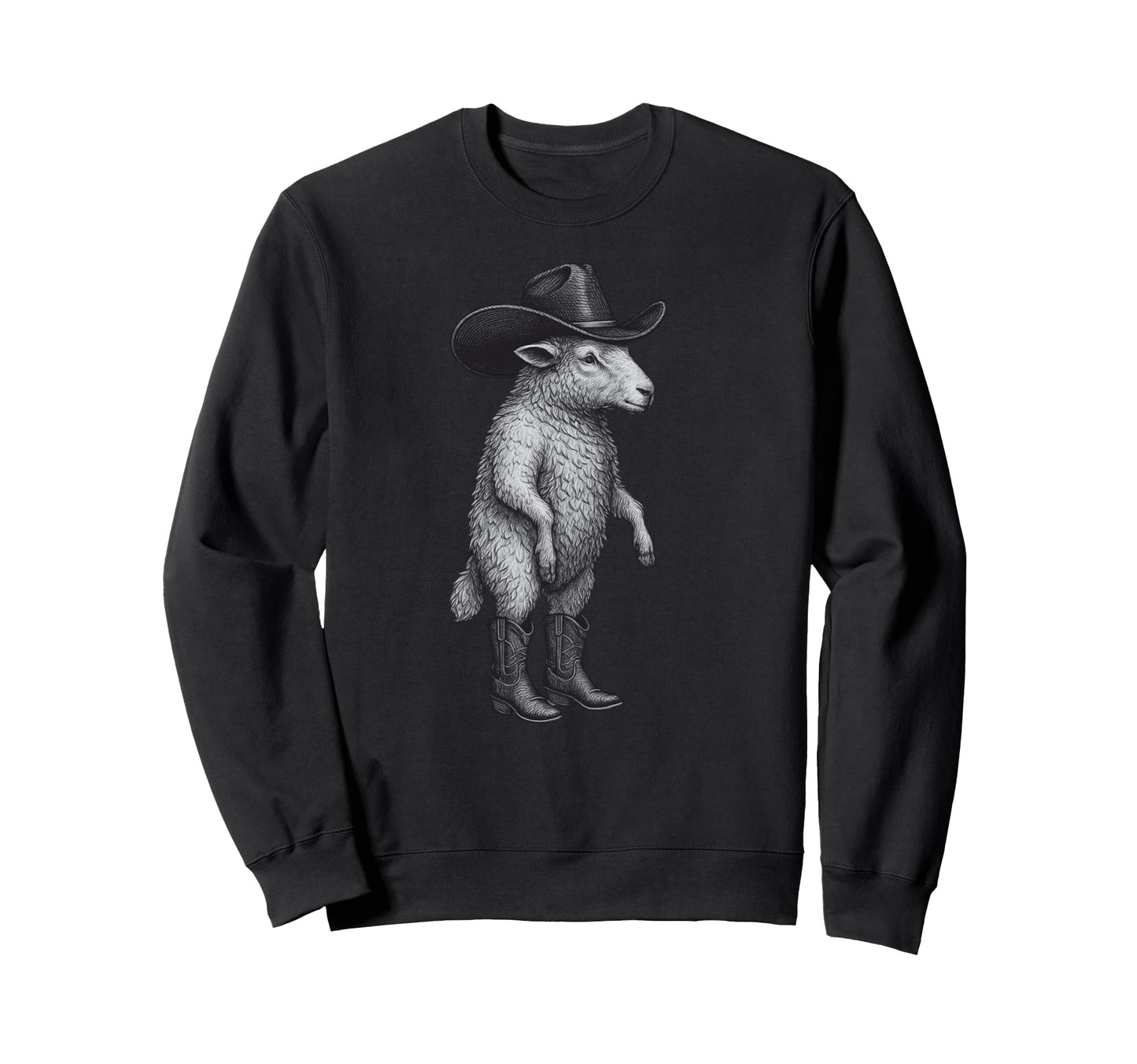 Sheep Cowboy Cowgirl Square Dance Sweatshirt - Trendy Graphic for Adults - T-Shirt, Sweatshirt, Hoodie