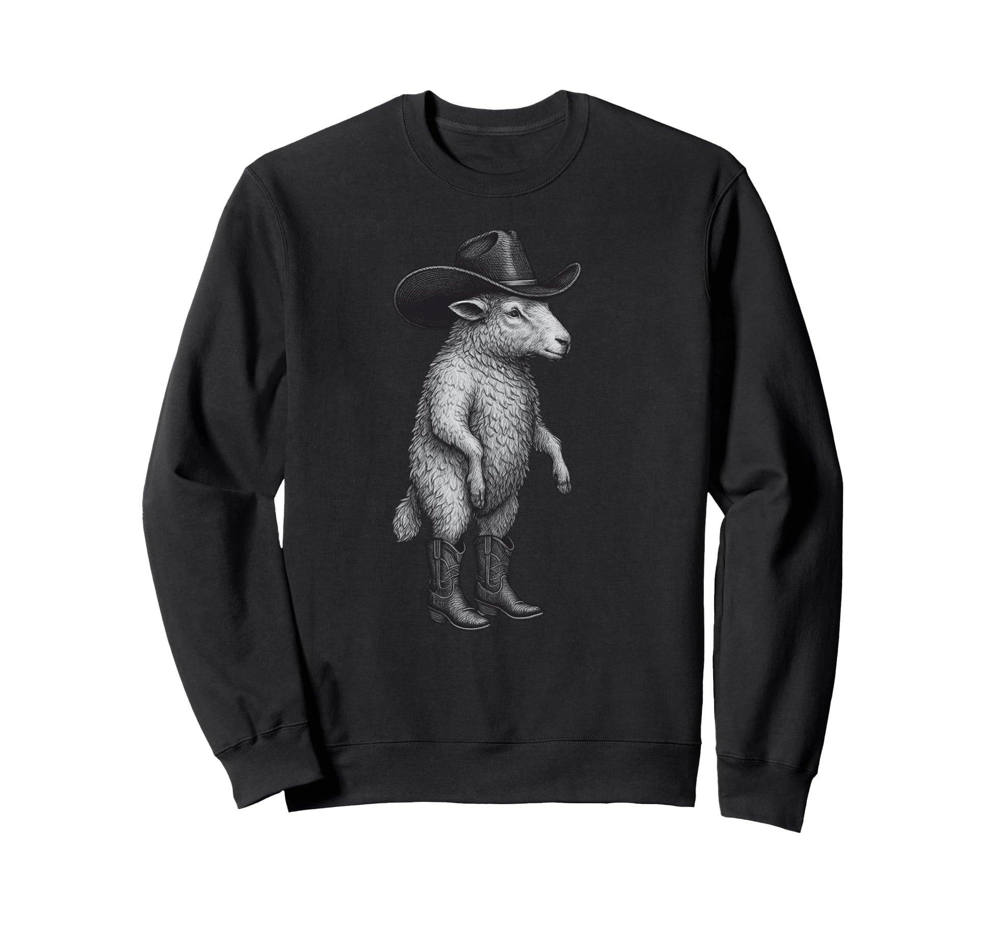 Sheep Cowboy Cowgirl Square Dance Sweatshirt - Trendy Graphic for Adults - T-Shirt, Sweatshirt, Hoodie