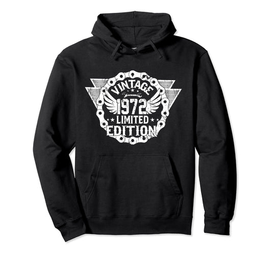 1972 Motorcycle Hoodie - Trendy Graphic for Adults - T-Shirt, Sweatshirt, Hoodie