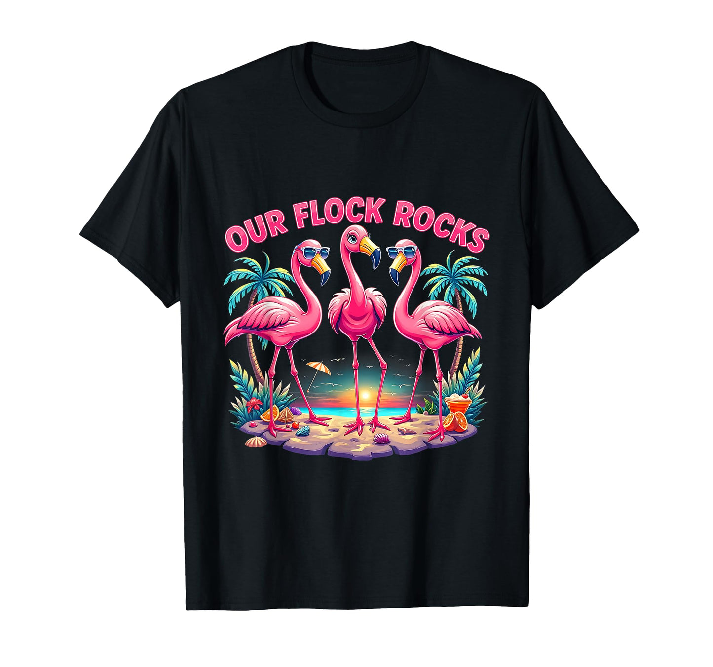 Family Matching Our Flock Rocks T-Shirt - Trendy Graphic for Adults - T-Shirt, Sweatshirt, Hoodie