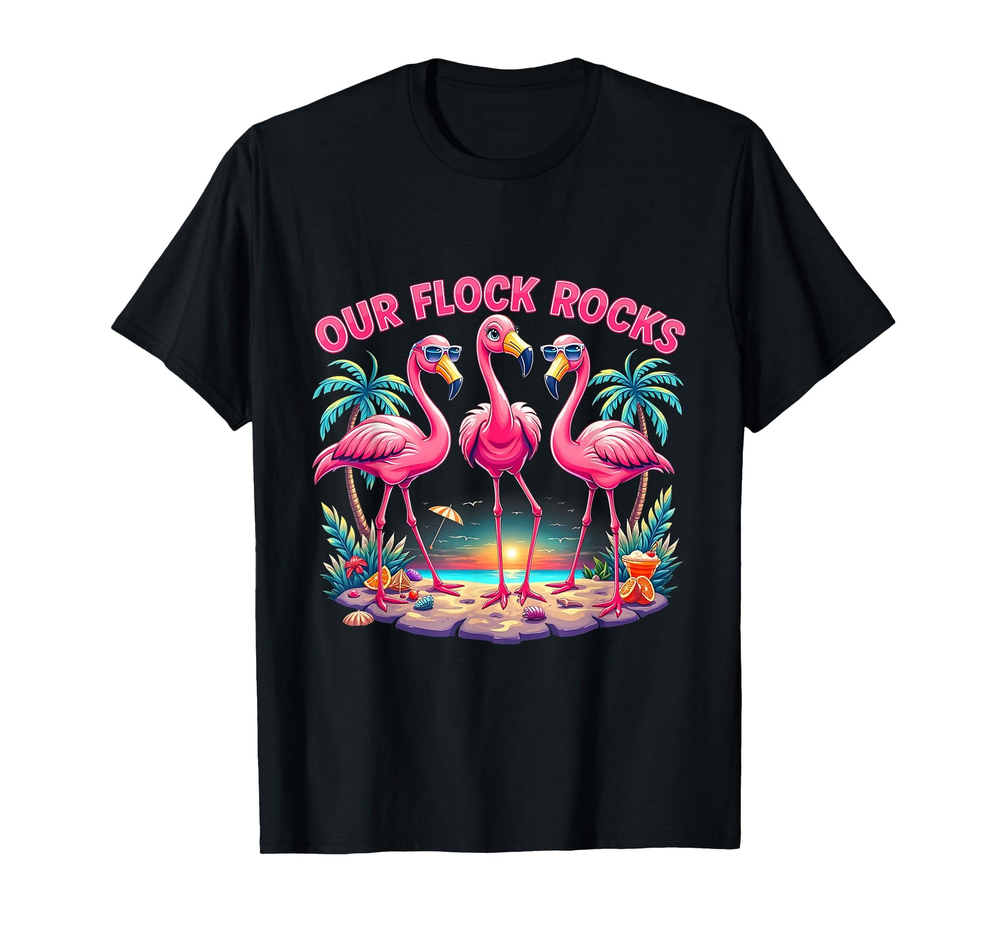 Family Matching Our Flock Rocks T-Shirt - Trendy Graphic for Adults - T-Shirt, Sweatshirt, Hoodie