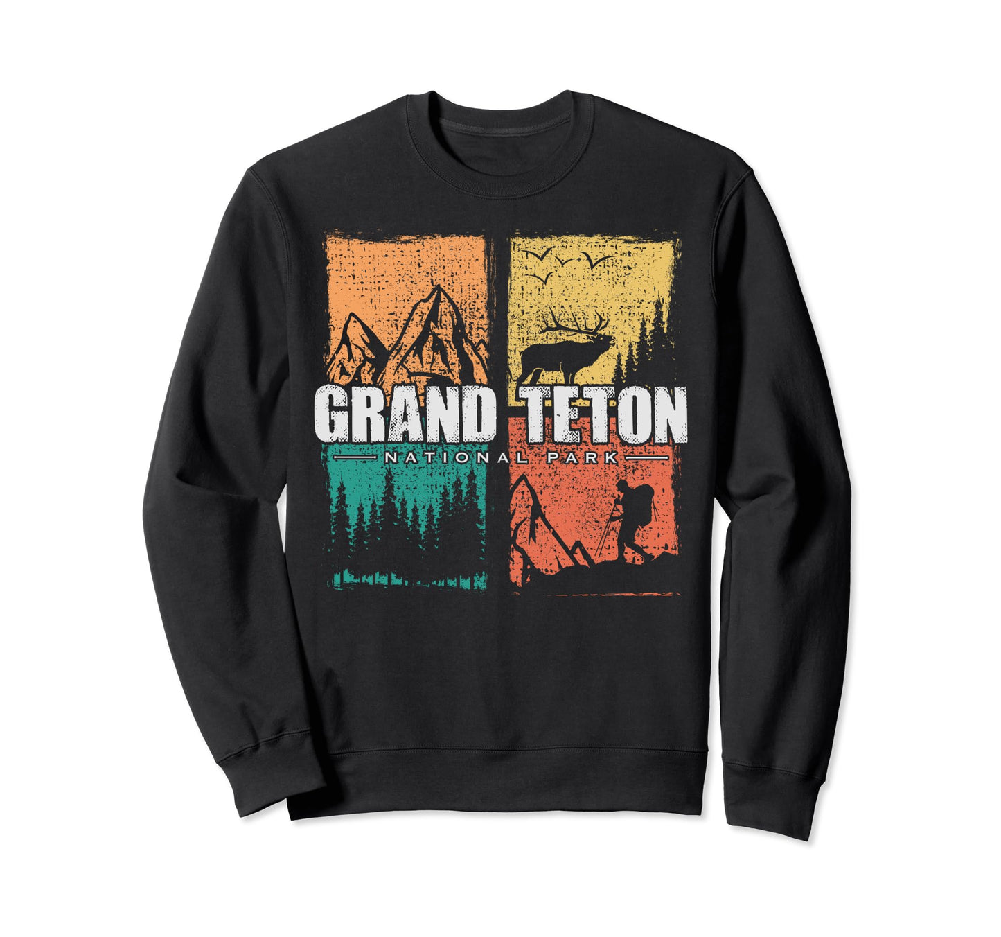 Grand Teton National Park Us Sweatshirt - Casual Everyday Wear Unisex - T-Shirt, Sweatshirt, Hoodie