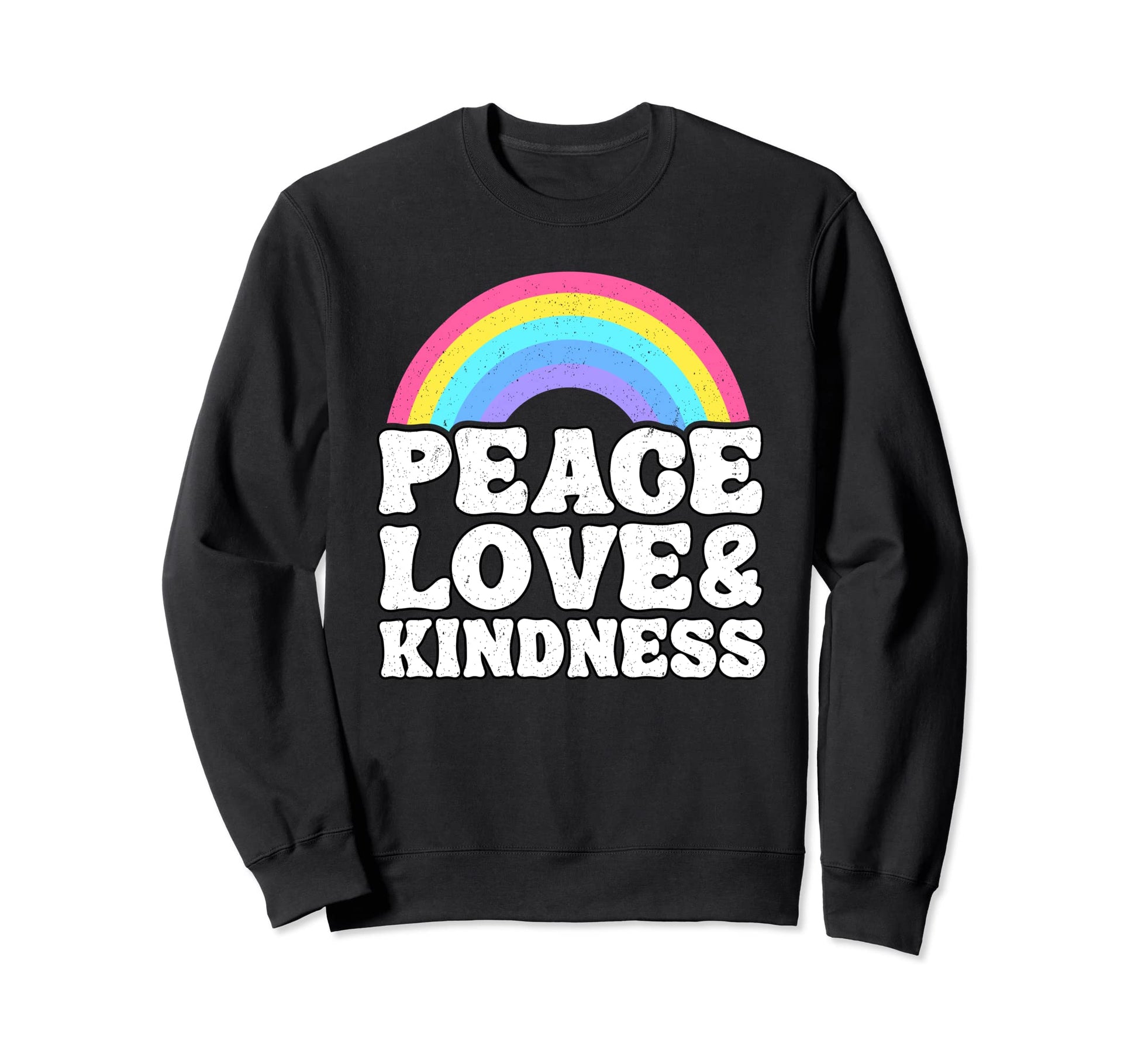 Anti Bullying Rainbow Peace Sweatshirt - Casual Everyday Wear Unisex - T-Shirt, Sweatshirt, Hoodie