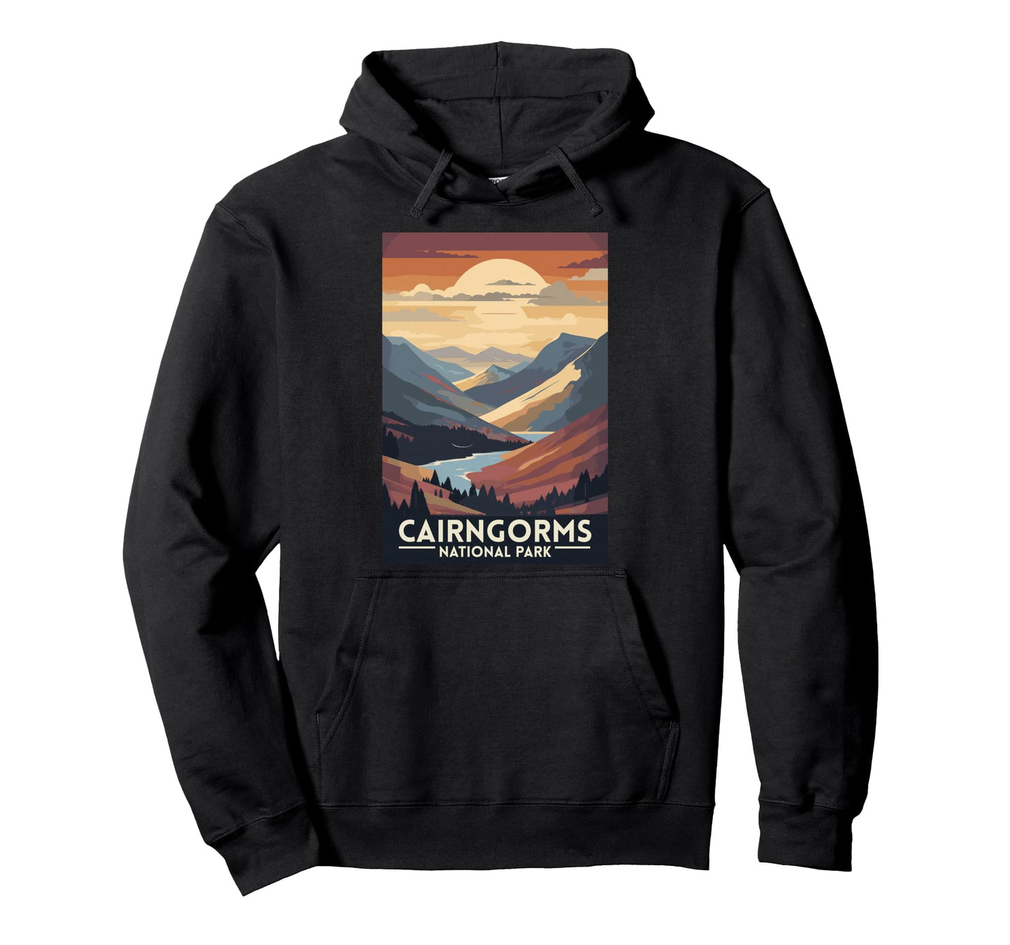 Cairngorms National Park Scotland Uk Hoodie - Custom Art Print for Adults - T-Shirt, Sweatshirt, Hoodie
