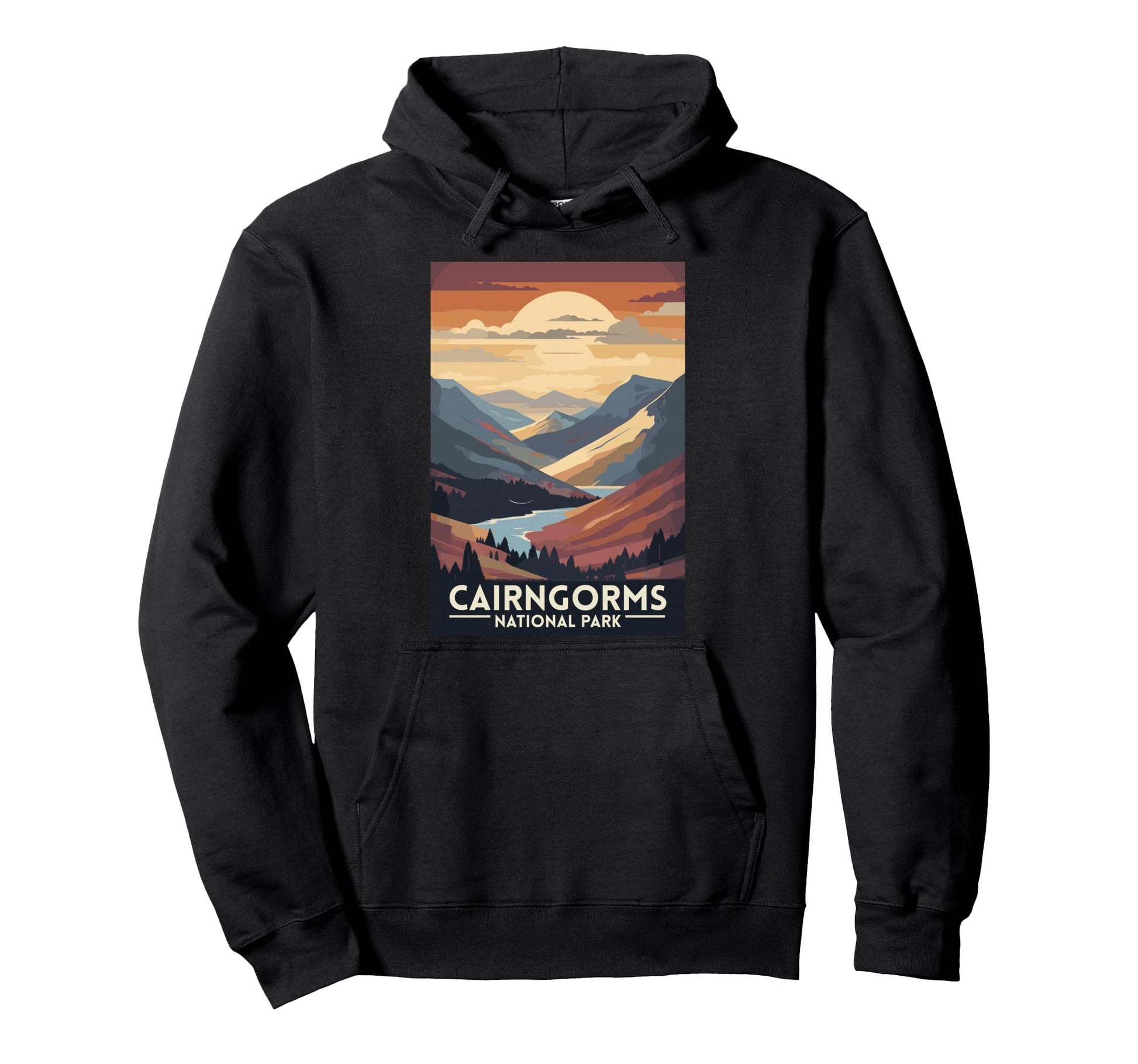 Cairngorms National Park Scotland Uk Hoodie - Custom Art Print for Adults - T-Shirt, Sweatshirt, Hoodie