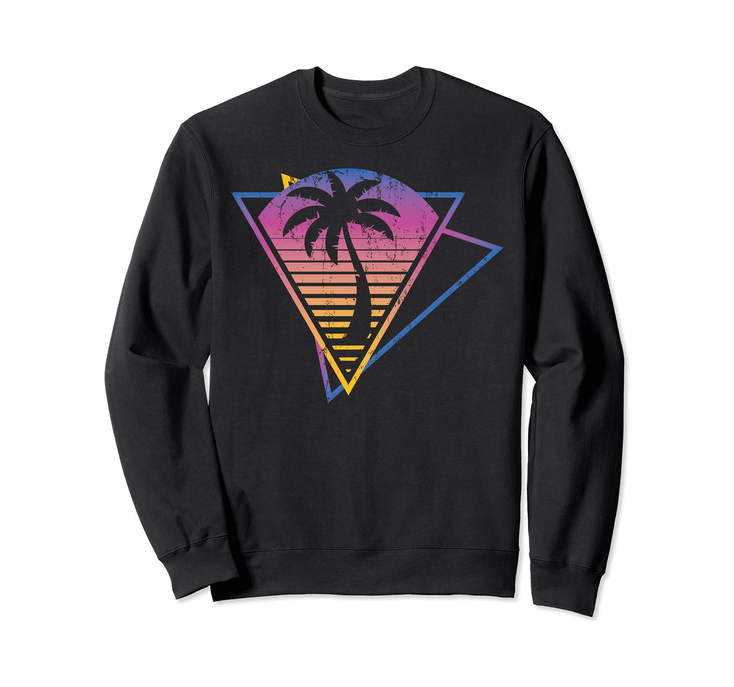 80S Art Vaporwave Aesthetic Palm Sweatshirt - Streetwear Style Unisex - T-Shirt, Sweatshirt, Hoodie