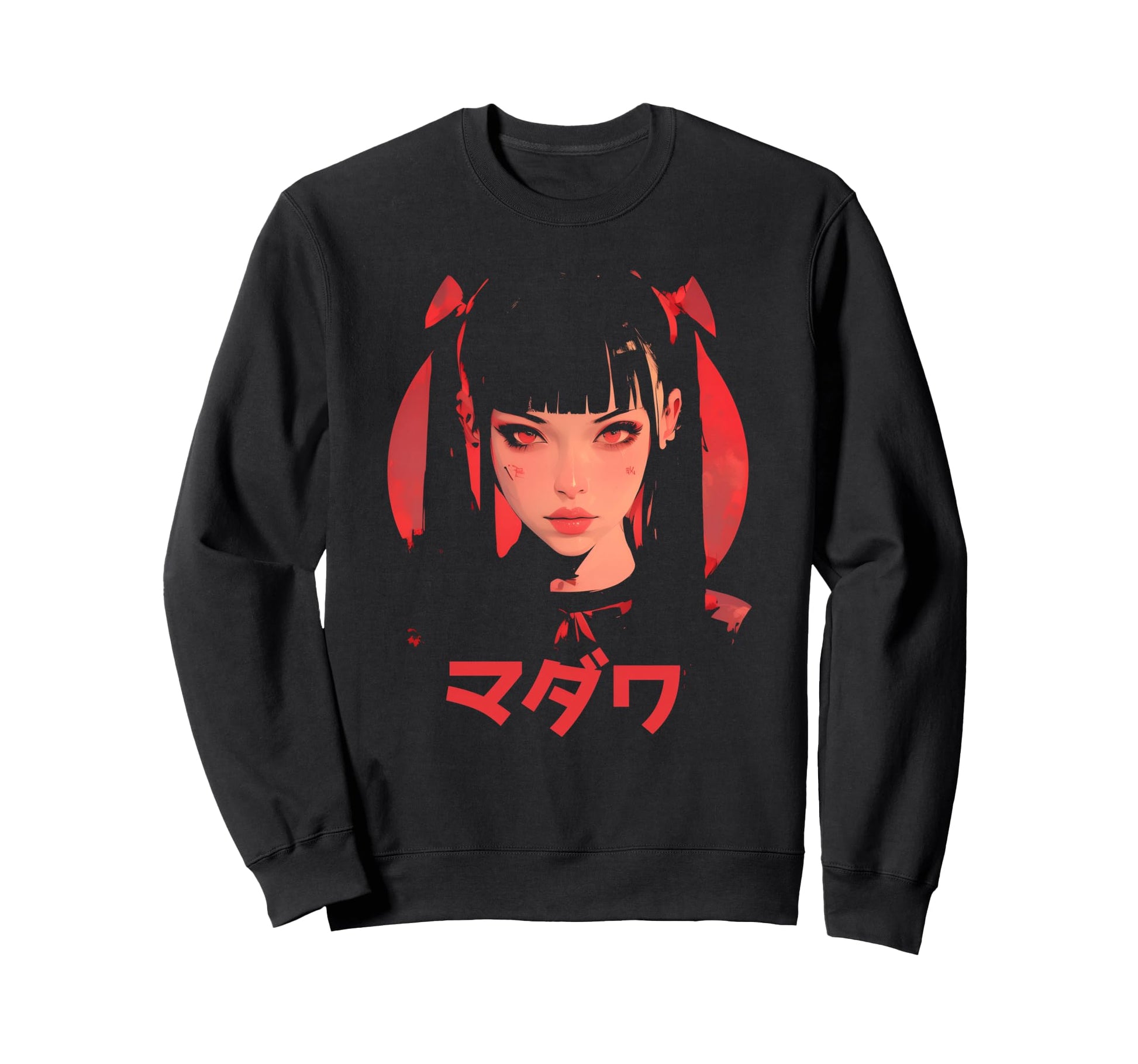 Goth Grunge Demon Anime Waifu Sweatshirt - Minimalist Print Men Women - T-Shirt, Sweatshirt, Hoodie