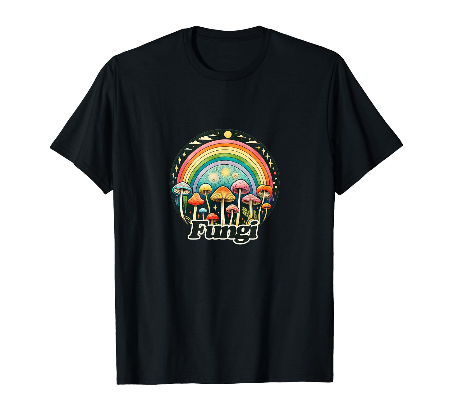 Fungi Fun Mushrooms Are Rainbow T-Shirt - Minimalist Print Men Women - T-Shirt, Sweatshirt, Hoodie