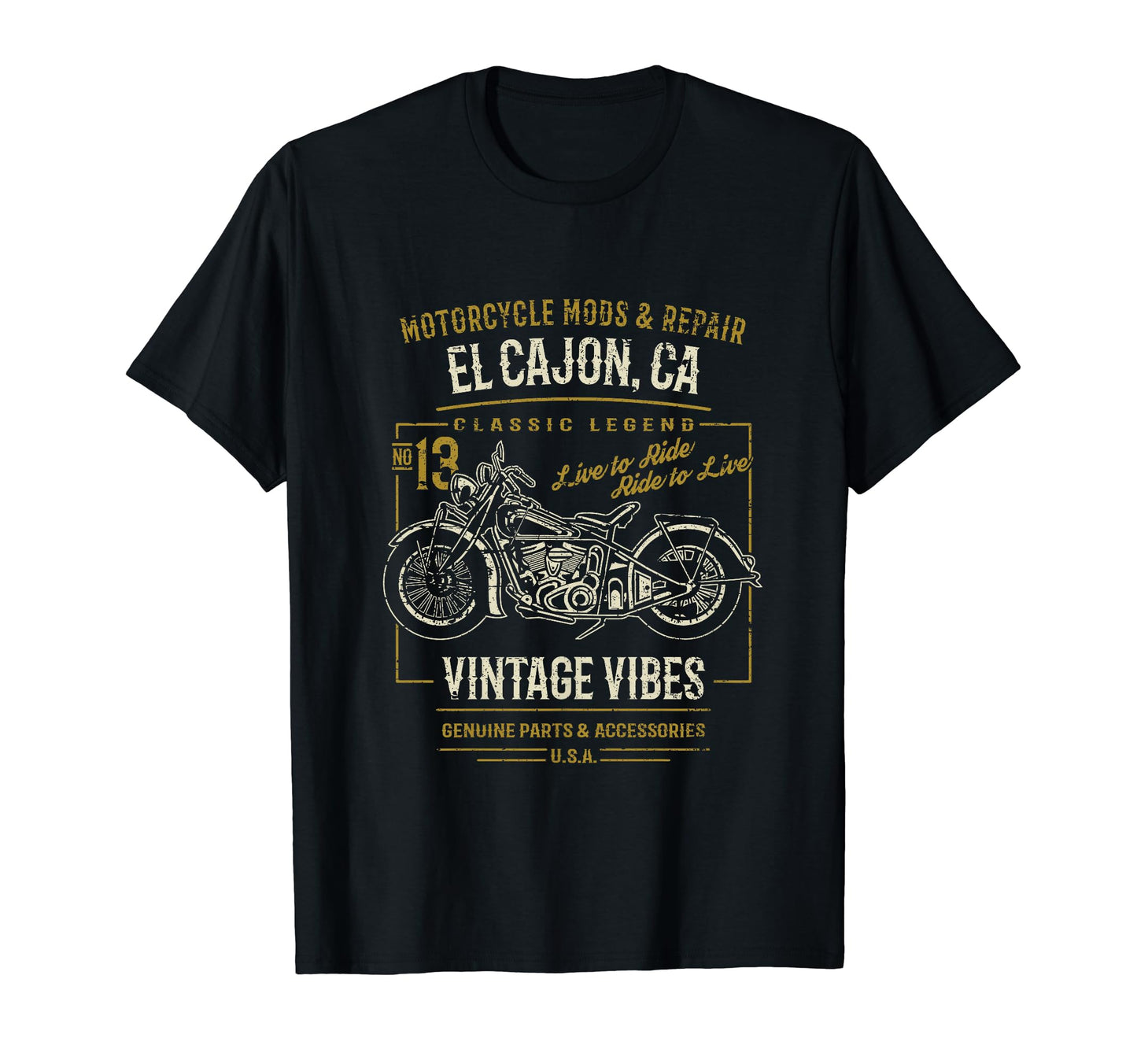 El Cajon California Usa Motorcycle T-Shirt - Streetwear Style for Adults - T-Shirt, Sweatshirt, Hoodie