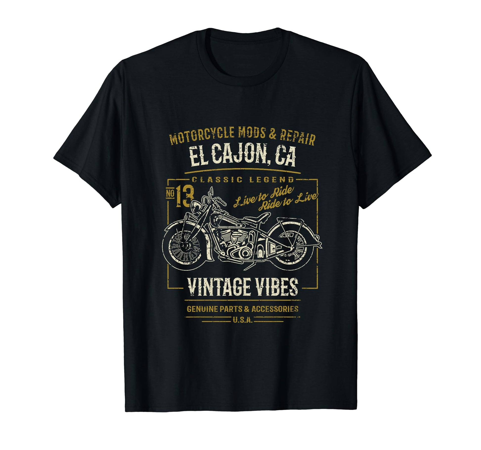 El Cajon California Usa Motorcycle T-Shirt - Streetwear Style for Adults - T-Shirt, Sweatshirt, Hoodie