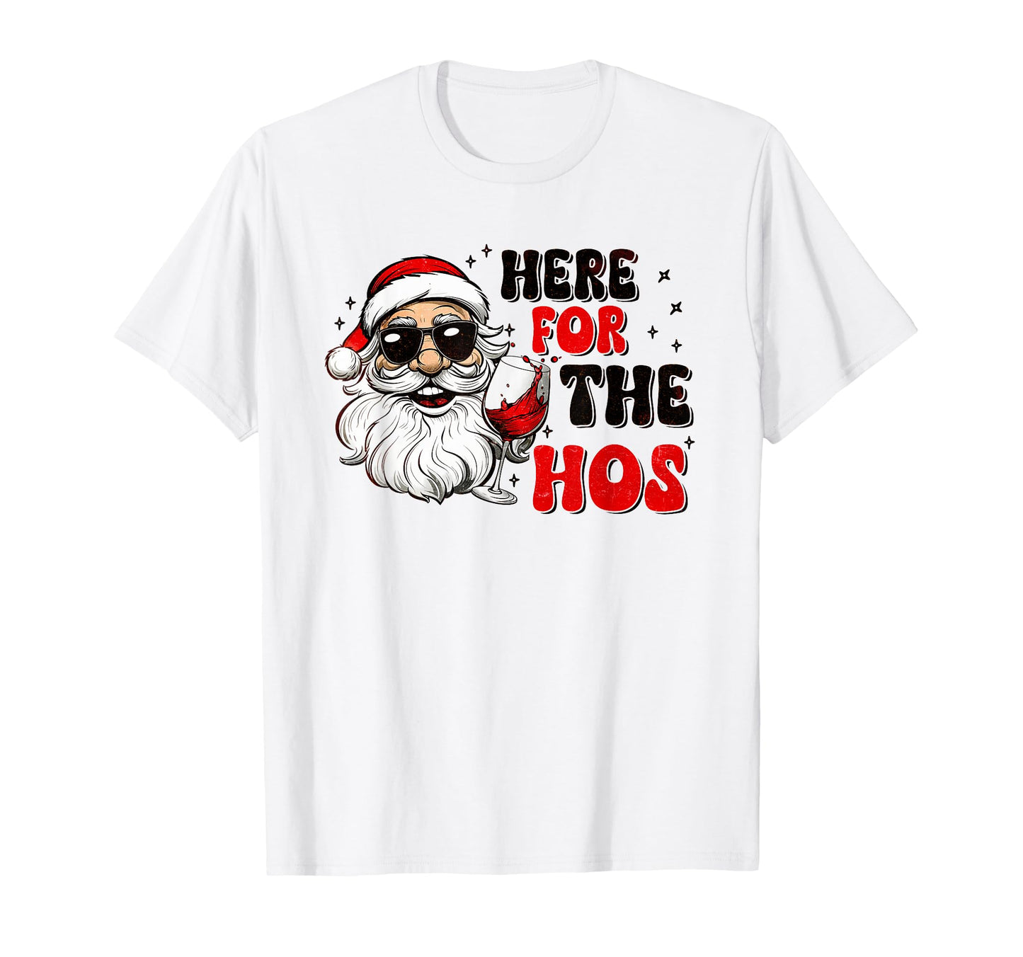 Here Hos Cowboy Santa Groovy Raunchy T-Shirt - Unique Graphic Unisex - T-Shirt, Sweatshirt, Hoodie