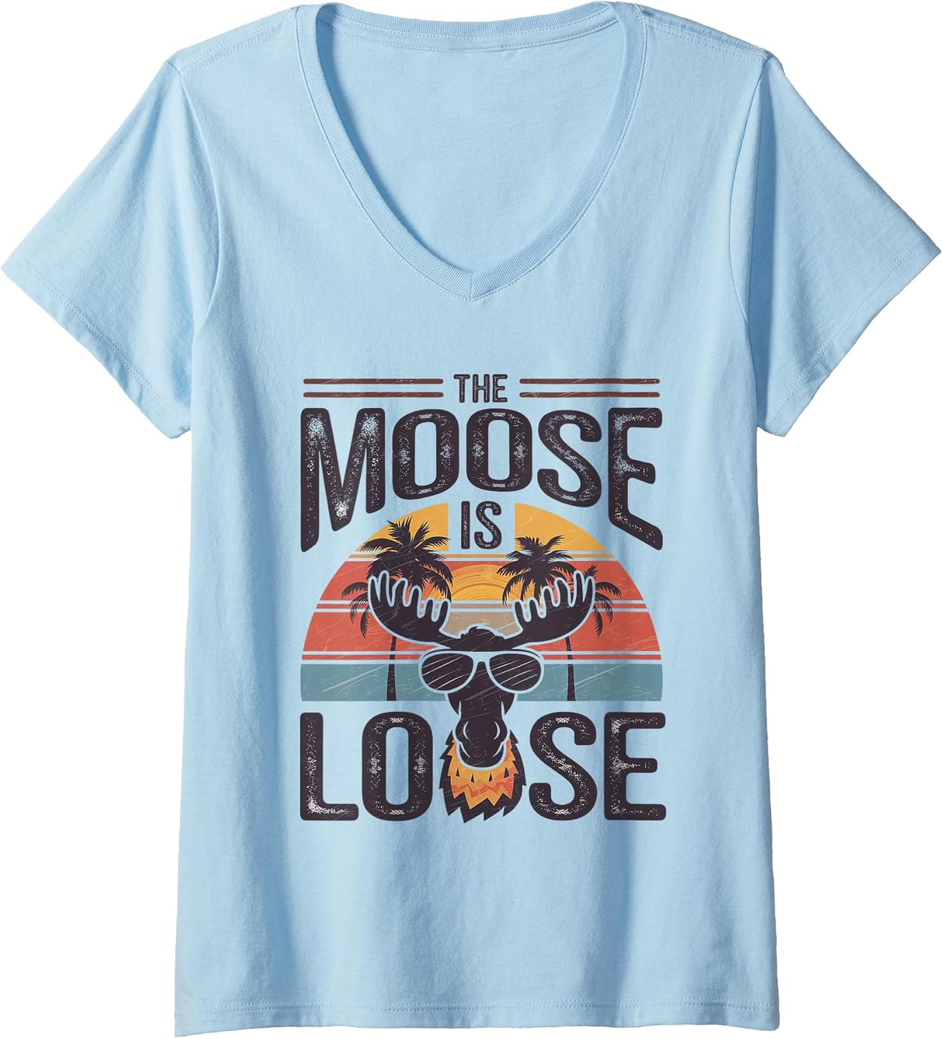 The Moose Is Loose Wildlife Art Apparel Merch - Adult & Kids T-Shirts, Sweatshirts & Hoodies apparel design preview 1