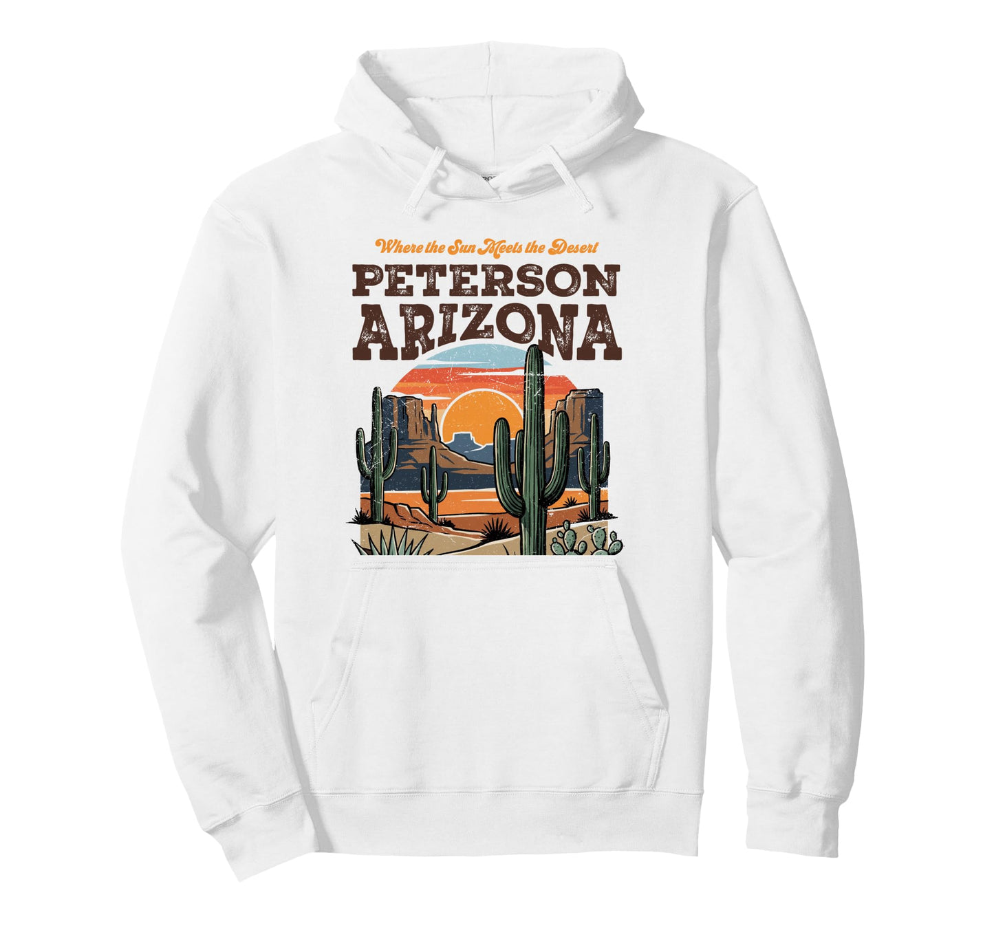 Peterson Az Southwest Desert Hoodie - Aesthetic Graphic for Adults - T-Shirt, Sweatshirt, Hoodie