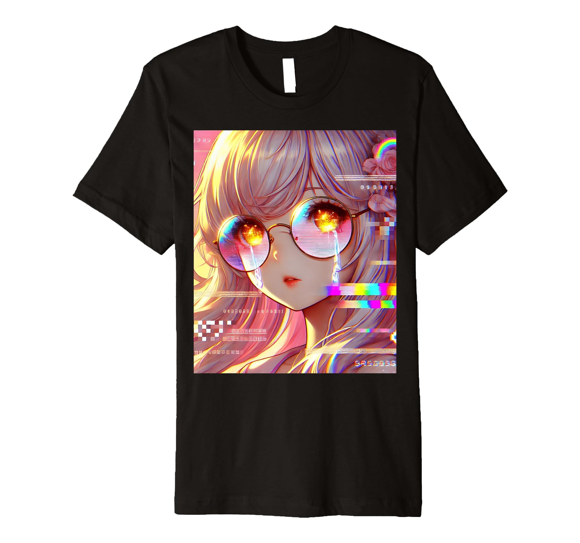 Anime Vaporwave Egirl Aesthetic T-Shirt - Minimalist Print for Adults - T-Shirt, Sweatshirt, Hoodie