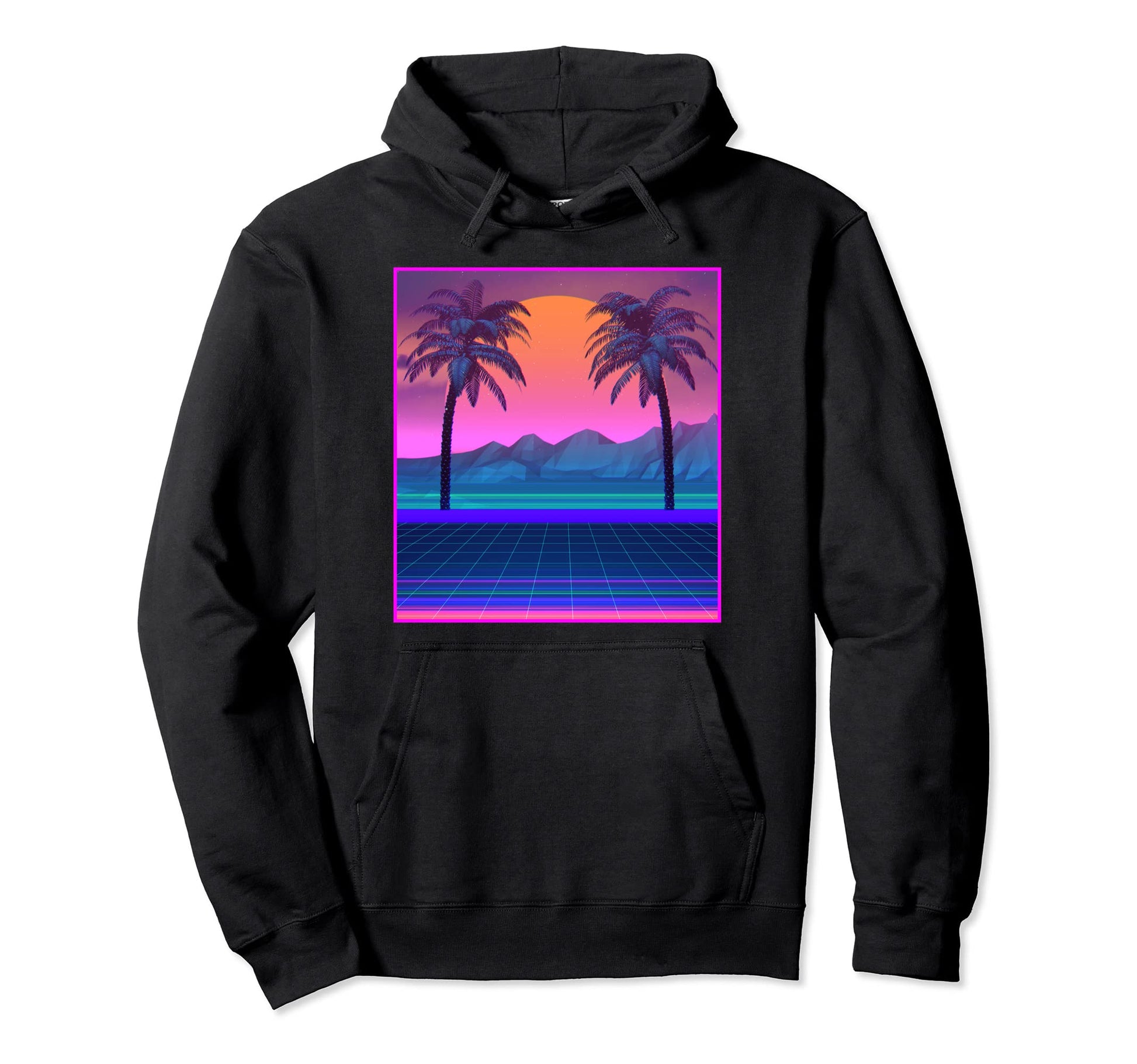Vaporwave Aesthetic Paradise Hoodie - Aesthetic Graphic Men Women - T-Shirt, Sweatshirt, Hoodie