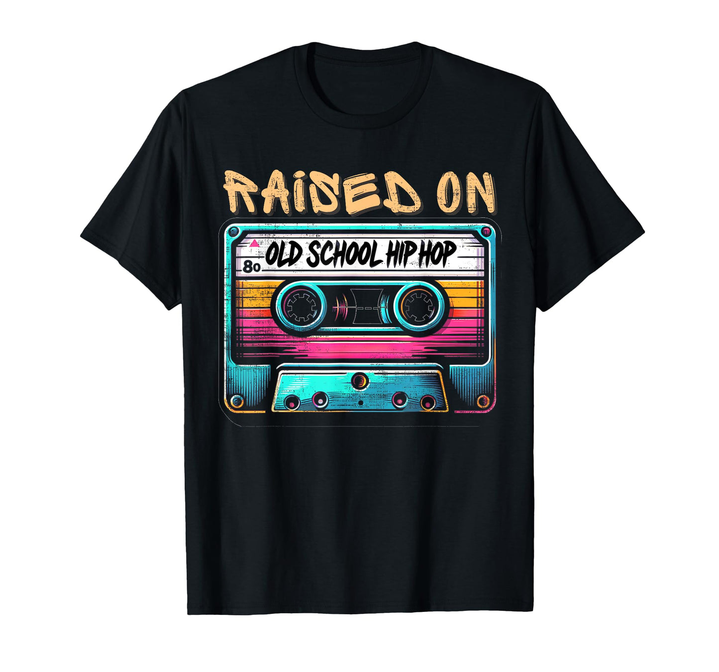 Raised Old School Hip Hop Graffiti T-Shirt - Graphic Print for Adults - T-Shirt, Sweatshirt, Hoodie