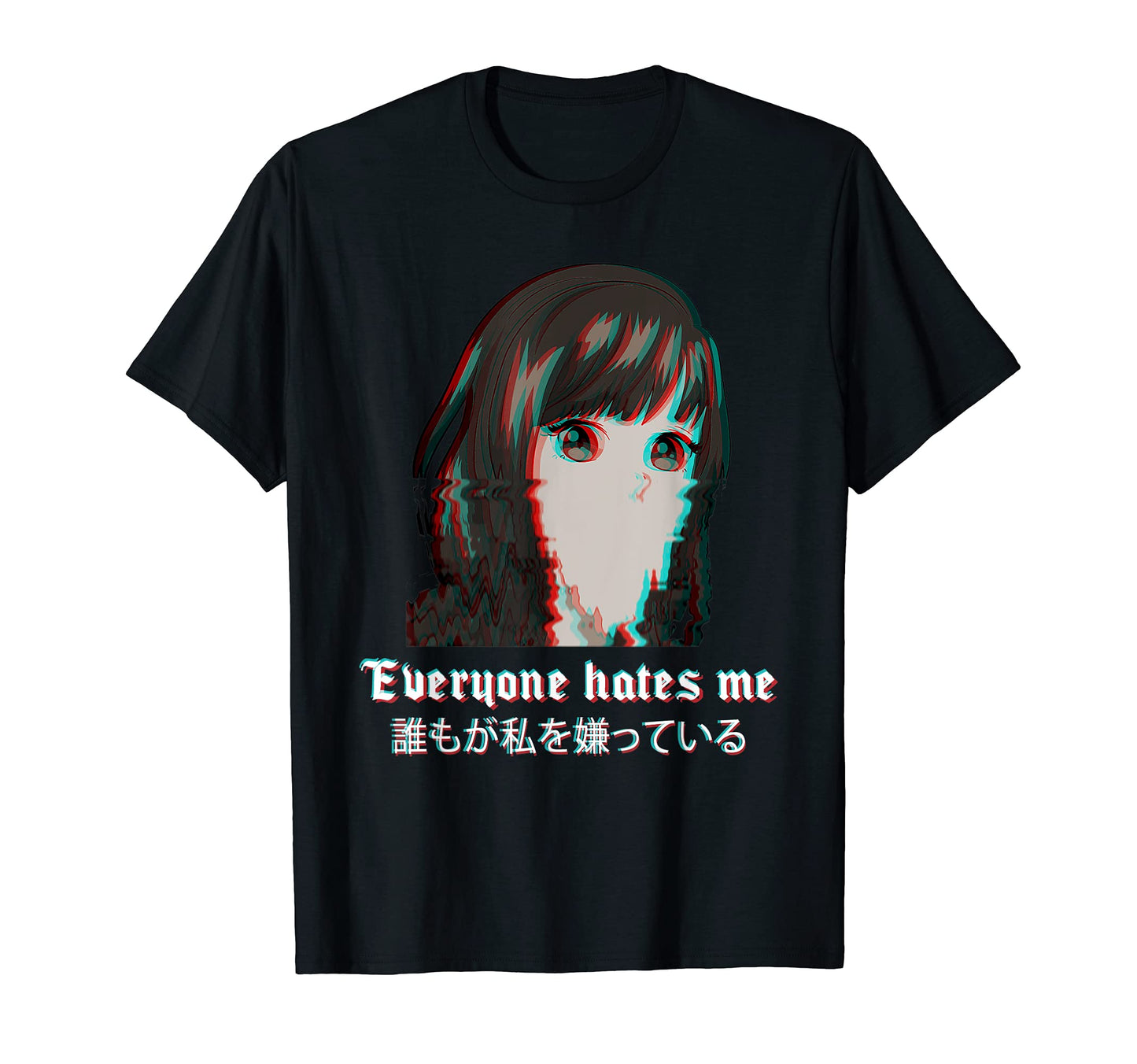 Everyone Hates Me Vaporwave Aesthetic E T-Shirt - Aesthetic Graphic Unisex - T-Shirt, Sweatshirt, Hoodie