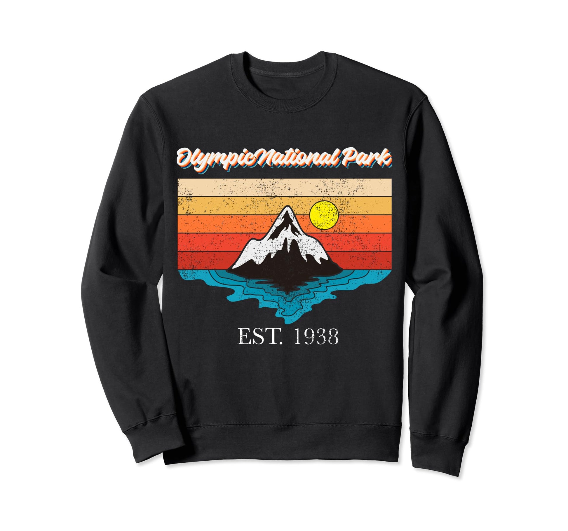 Olympic National Park Mountain Sweatshirt - Minimalist Print for Adults - T-Shirt, Sweatshirt, Hoodie