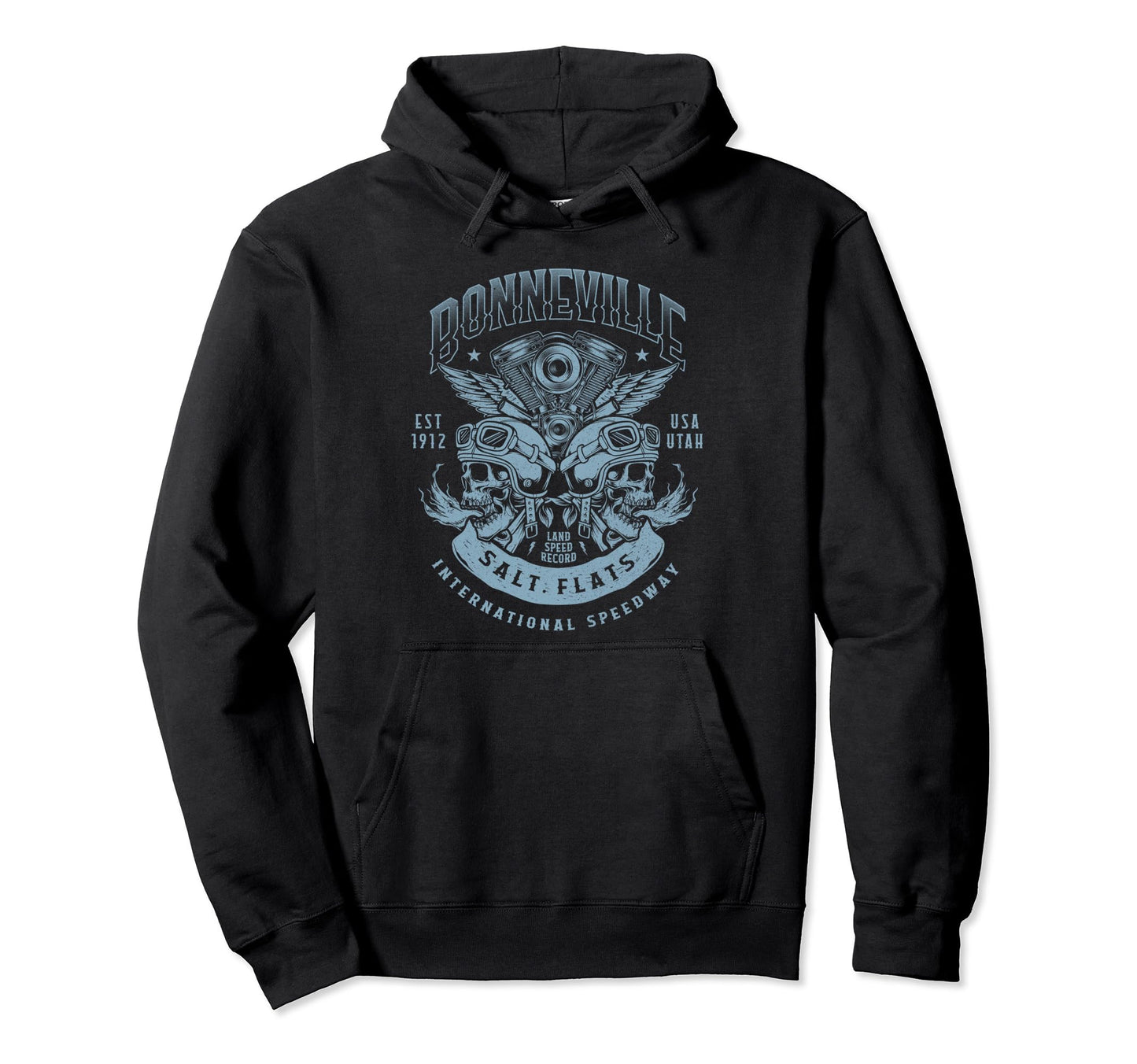 Bonneville Salt Flats Motorcycle Hoodie - Aesthetic Graphic Men Women - T-Shirt, Sweatshirt, Hoodie