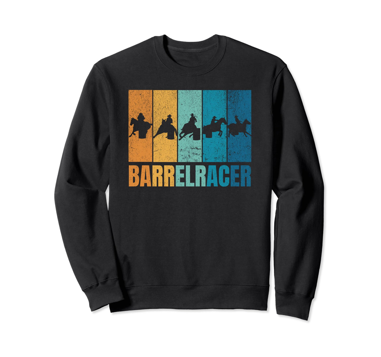 Barrel Racer Horse Back Riding Sweatshirt - Aesthetic Graphic for Adults - T-Shirt, Sweatshirt, Hoodie