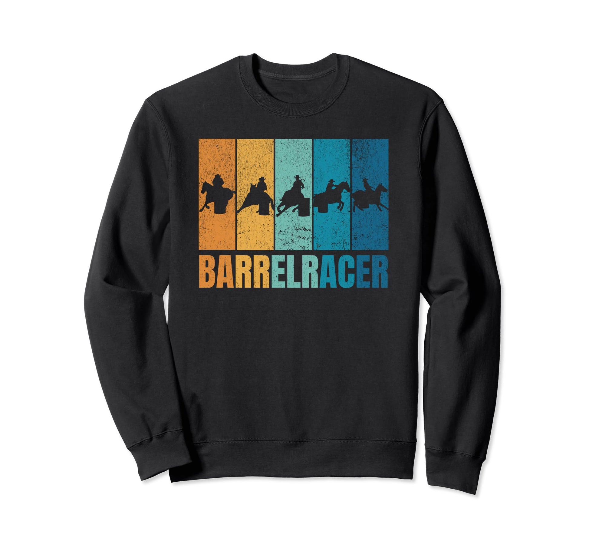 Barrel Racer Horse Back Riding Sweatshirt - Aesthetic Graphic for Adults - T-Shirt, Sweatshirt, Hoodie