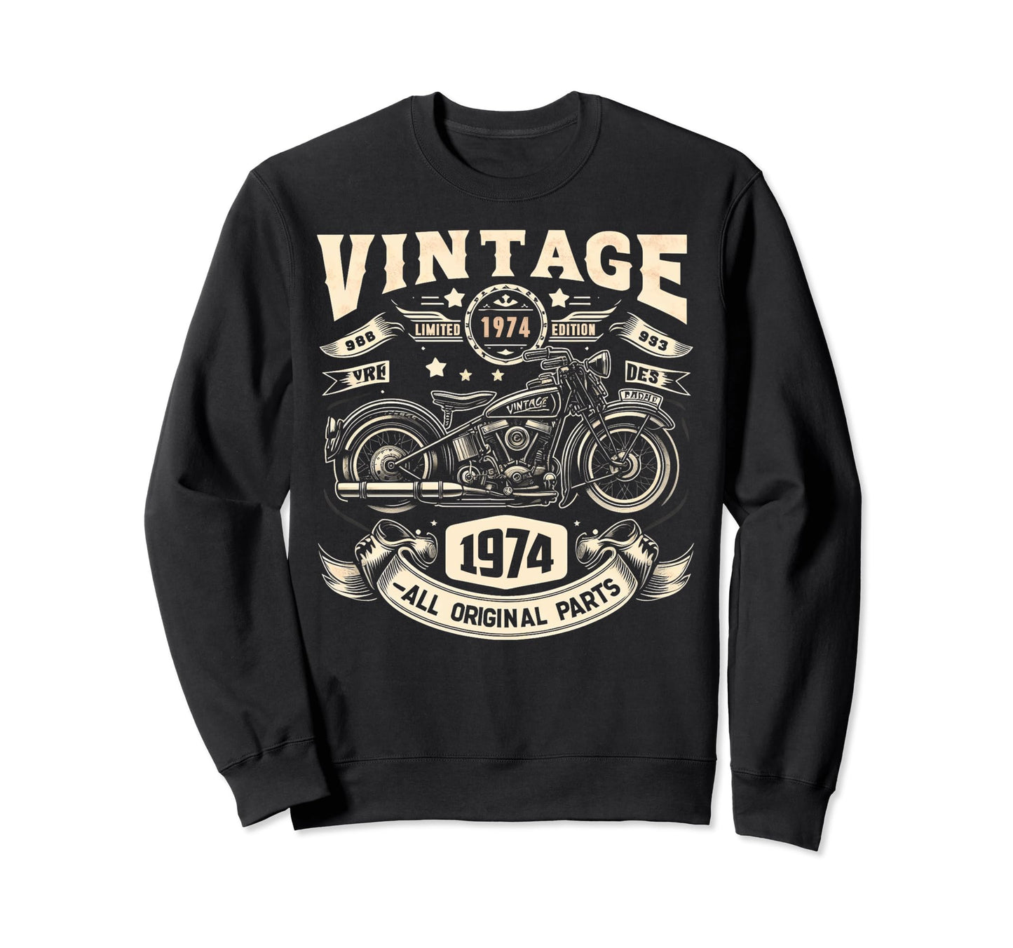 1974 Born 1974 Birthday Sweatshirt - Fun Novelty Design Men Women - T-Shirt, Sweatshirt, Hoodie