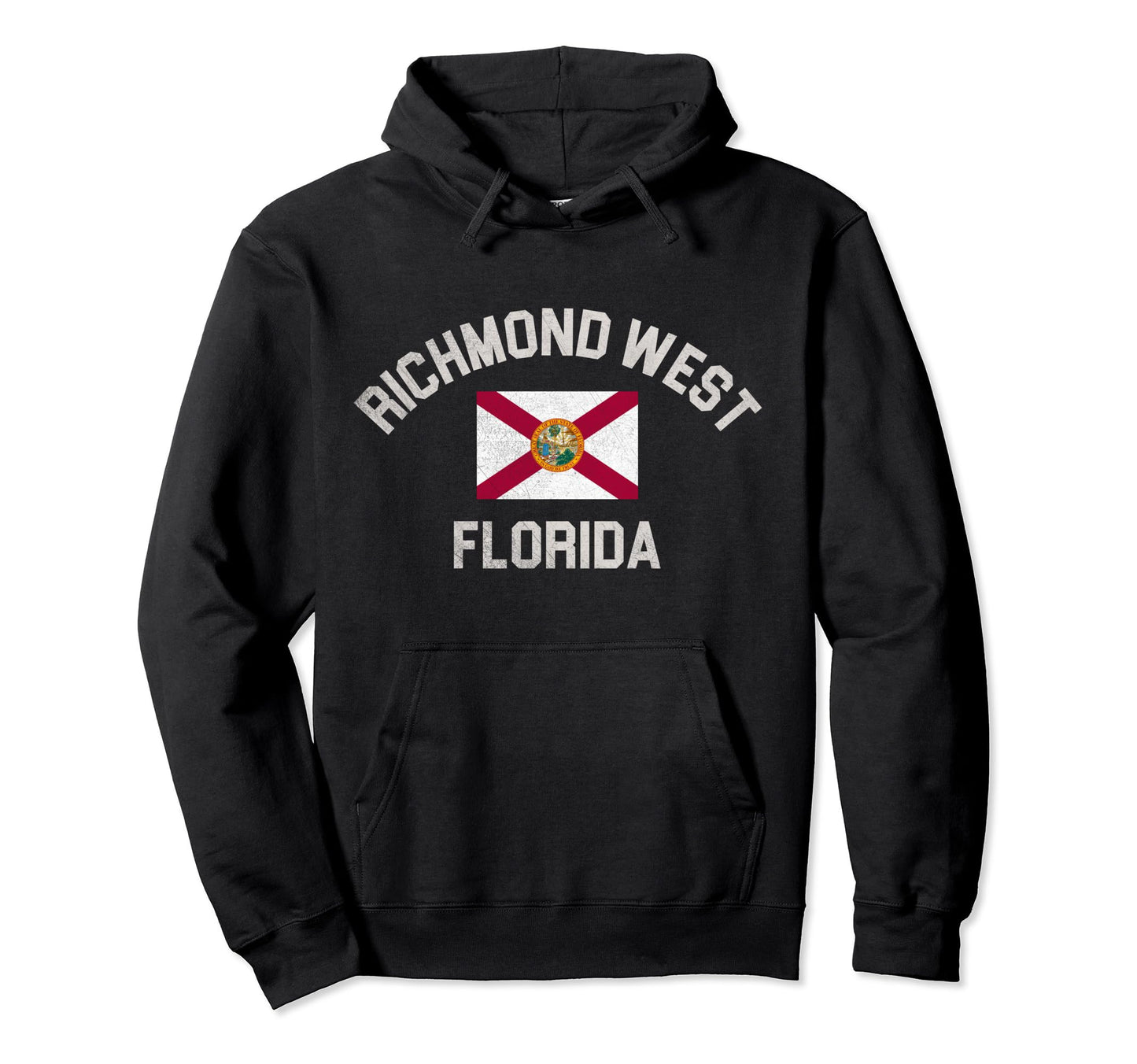 Richmond West Florida Fl Flag Hoodie - Streetwear Style Men Women - T-Shirt, Sweatshirt, Hoodie