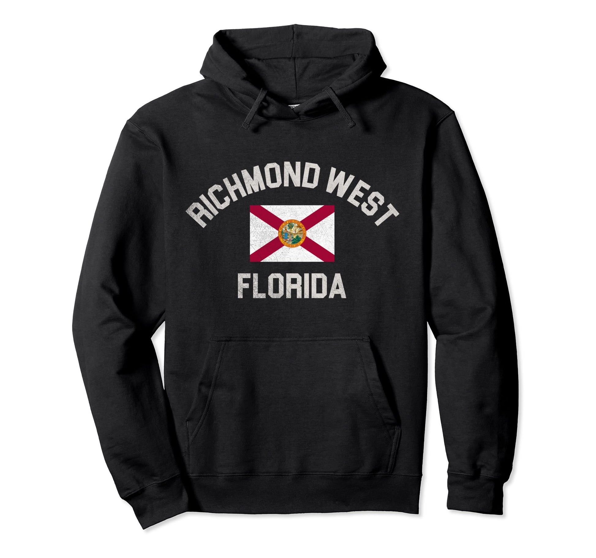 Richmond West Florida Fl Flag Hoodie - Streetwear Style Men Women - T-Shirt, Sweatshirt, Hoodie