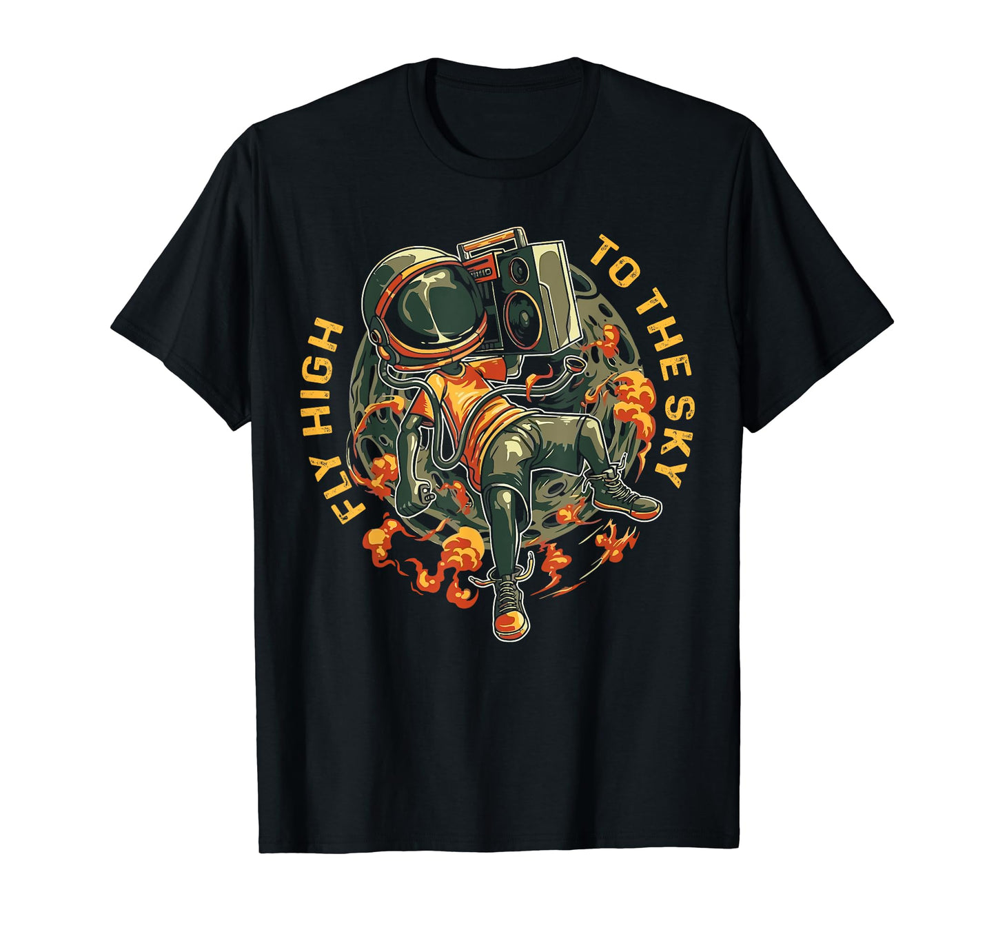 Fly High To Sky Old School Hip Hop T-Shirt - Aesthetic Graphic Men Women - T-Shirt, Sweatshirt, Hoodie