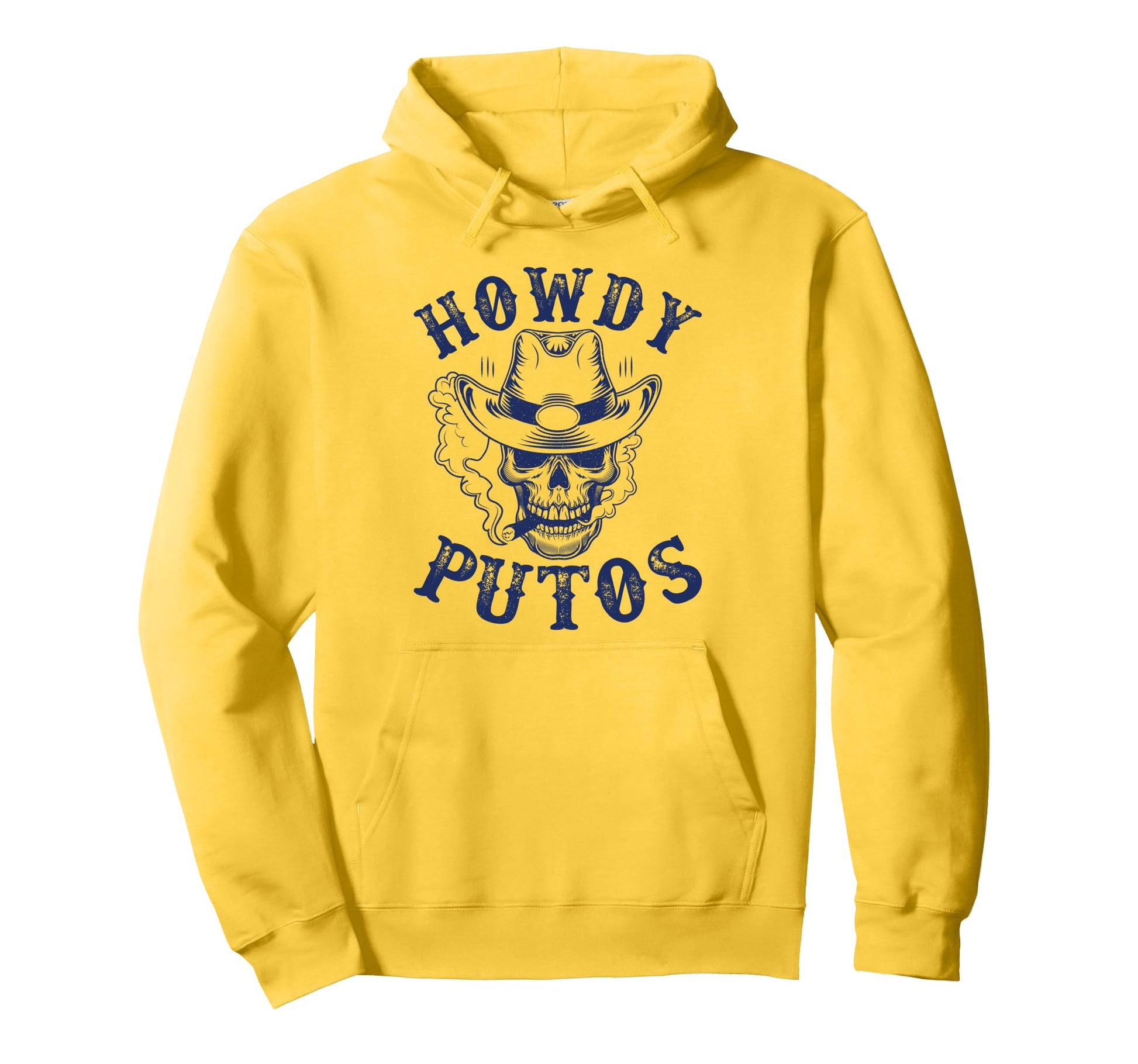 Howdy Putos Funny Western Cowboy Skull Hoodie - Aesthetic Graphic Unisex - T-Shirt, Sweatshirt, Hoodie