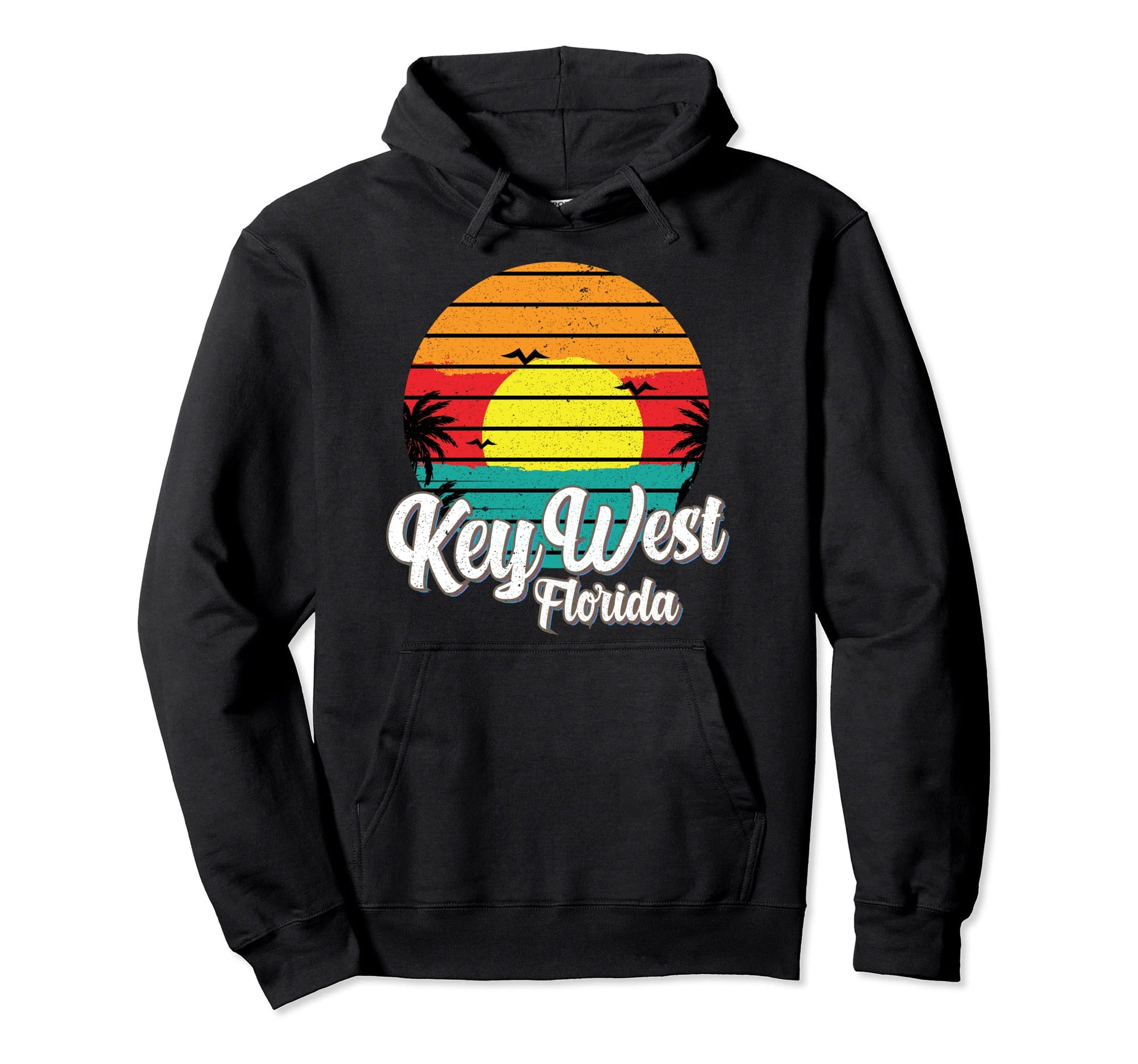 Key West Florida Summer Beach Vacation Hoodie - Minimalist Print Men Women - T-Shirt, Sweatshirt, Hoodie