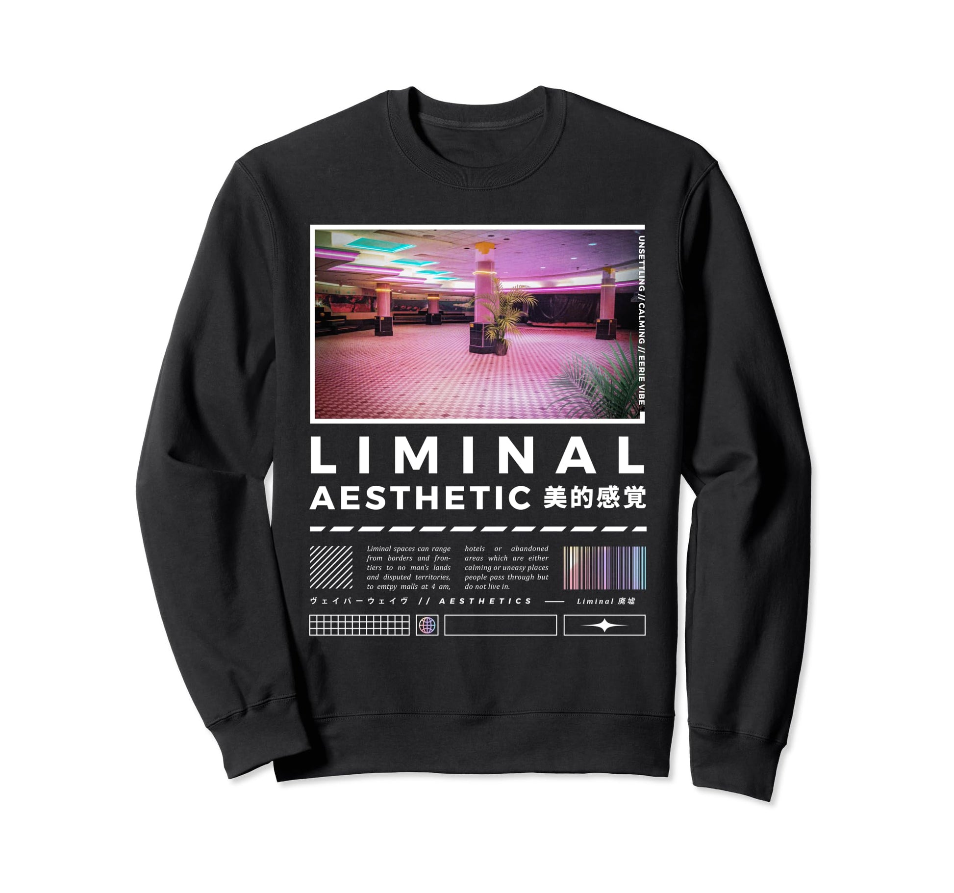 Liminal Spaces Internet 80S 90S Sweatshirt - Graphic Print Unisex - T-Shirt, Sweatshirt, Hoodie
