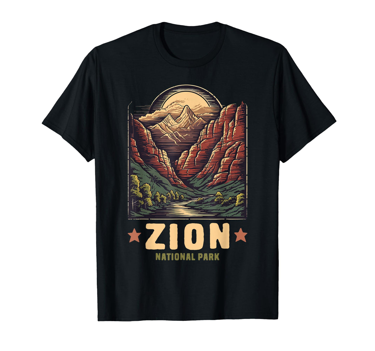 Zion National Park Canyon Utah T-Shirt - Fun Novelty Design Men Women - T-Shirt, Sweatshirt, Hoodie