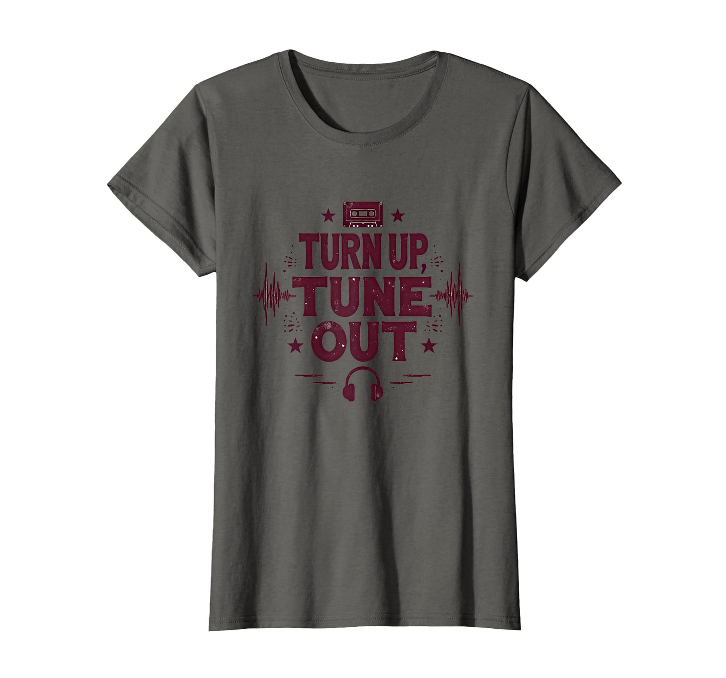 Turn Up Music T Shirts Tune Out 90S T-Shirt - Fun Novelty Design Unisex - T-Shirt, Sweatshirt, Hoodie