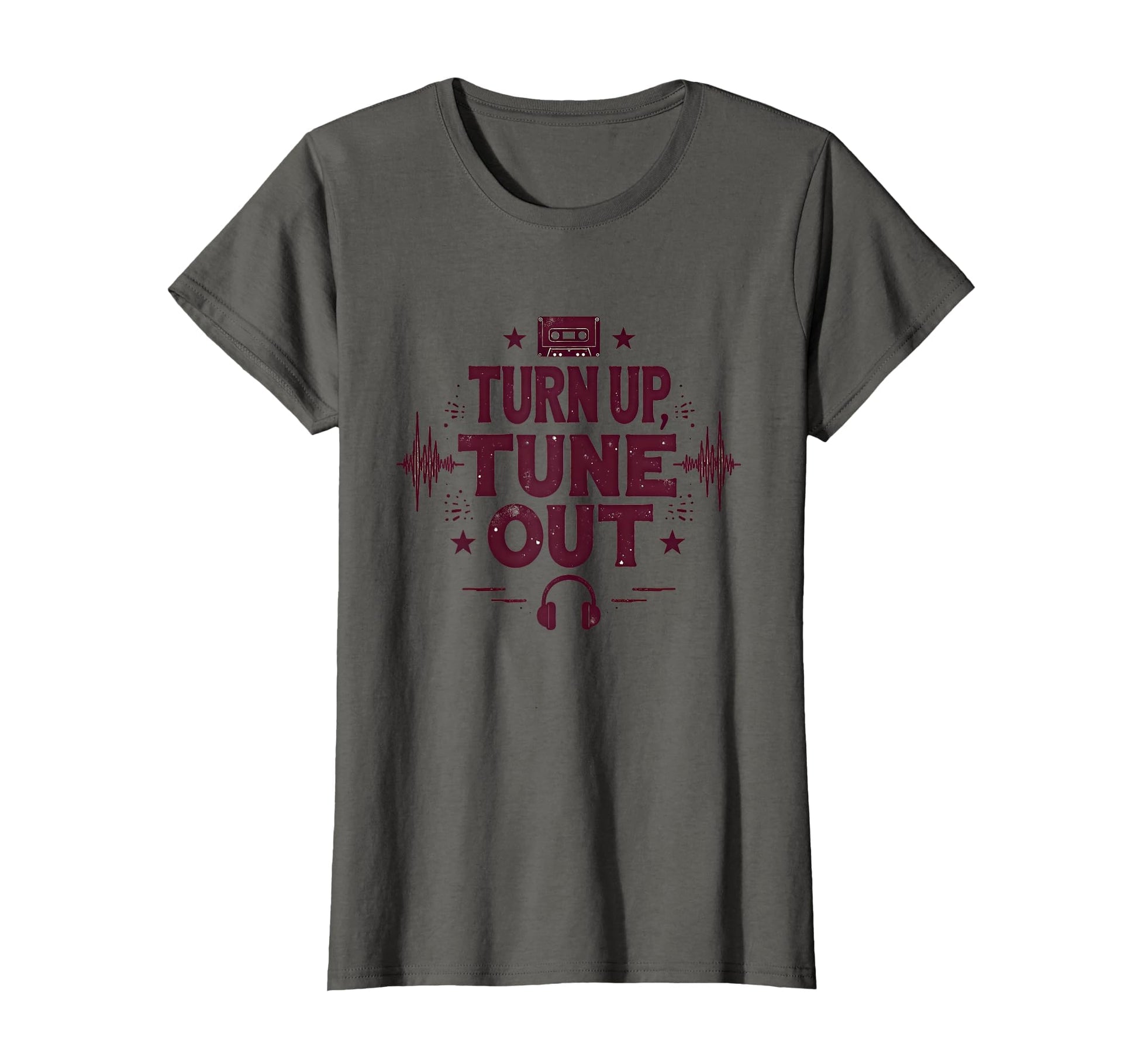 Turn Up Music T Shirts Tune Out 90S T-Shirt - Fun Novelty Design Unisex - T-Shirt, Sweatshirt, Hoodie