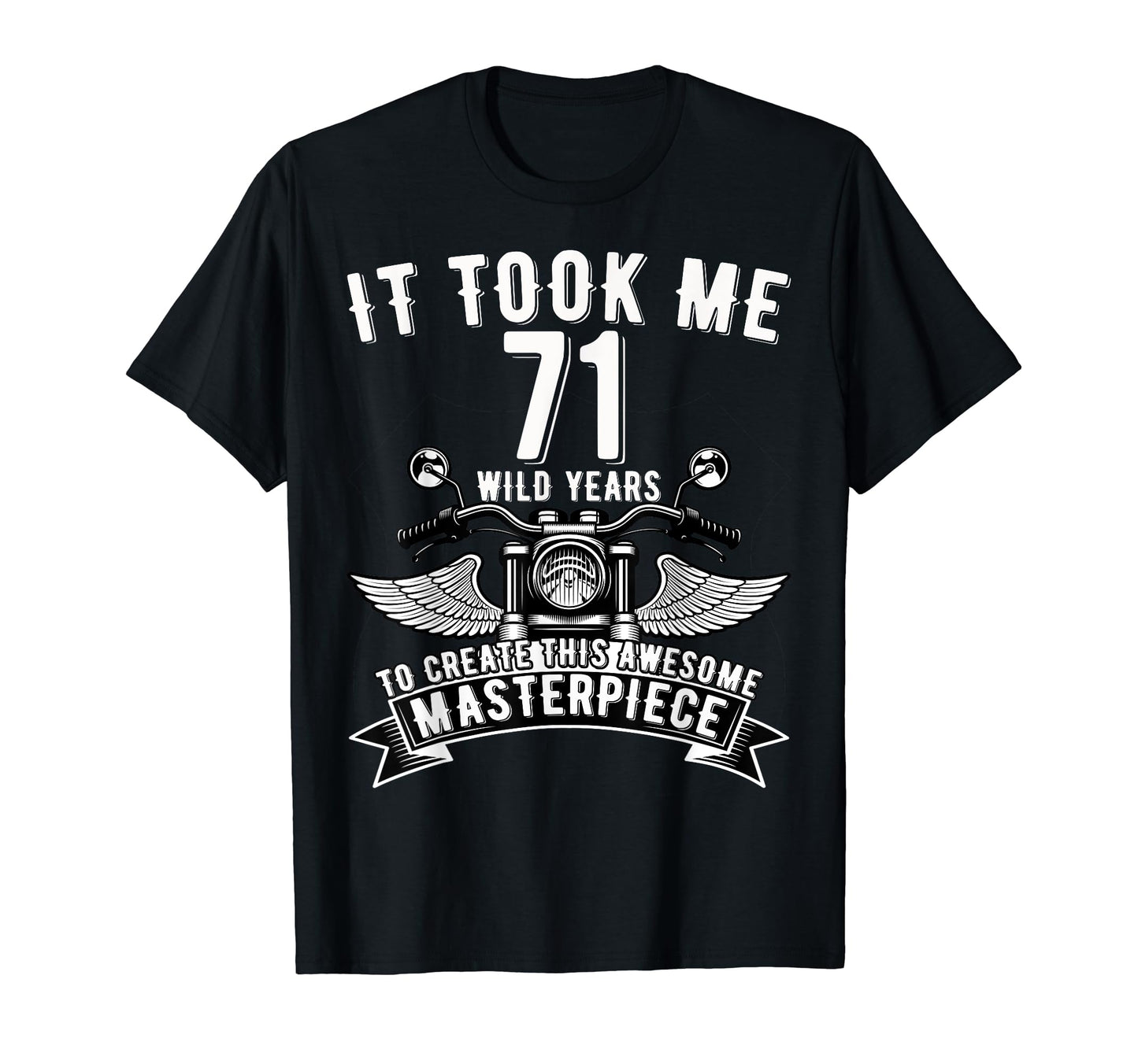 71 Year Old Rock Motorcycle 71St T-Shirt - Casual Everyday Wear Unisex - T-Shirt, Sweatshirt, Hoodie